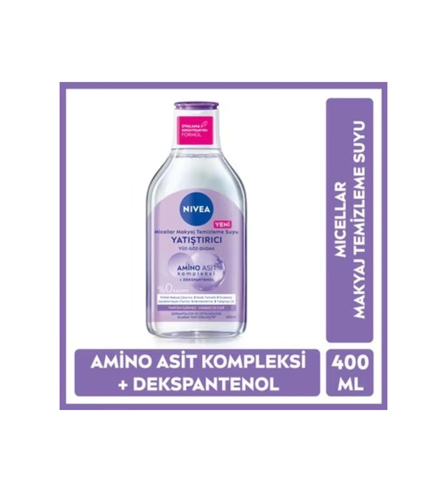NIVEA Soothing Micellar Make-Up Remover Water Sensitive Skin 400 ml - Buy Online on GoSupps.com