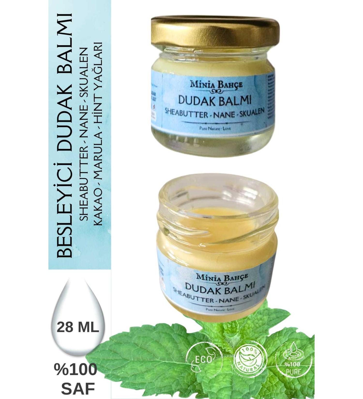 Minia Garden Plant and Art Workshop Protective and Plumping Lip Balm Mint. 0 Pure and Natural 30ml