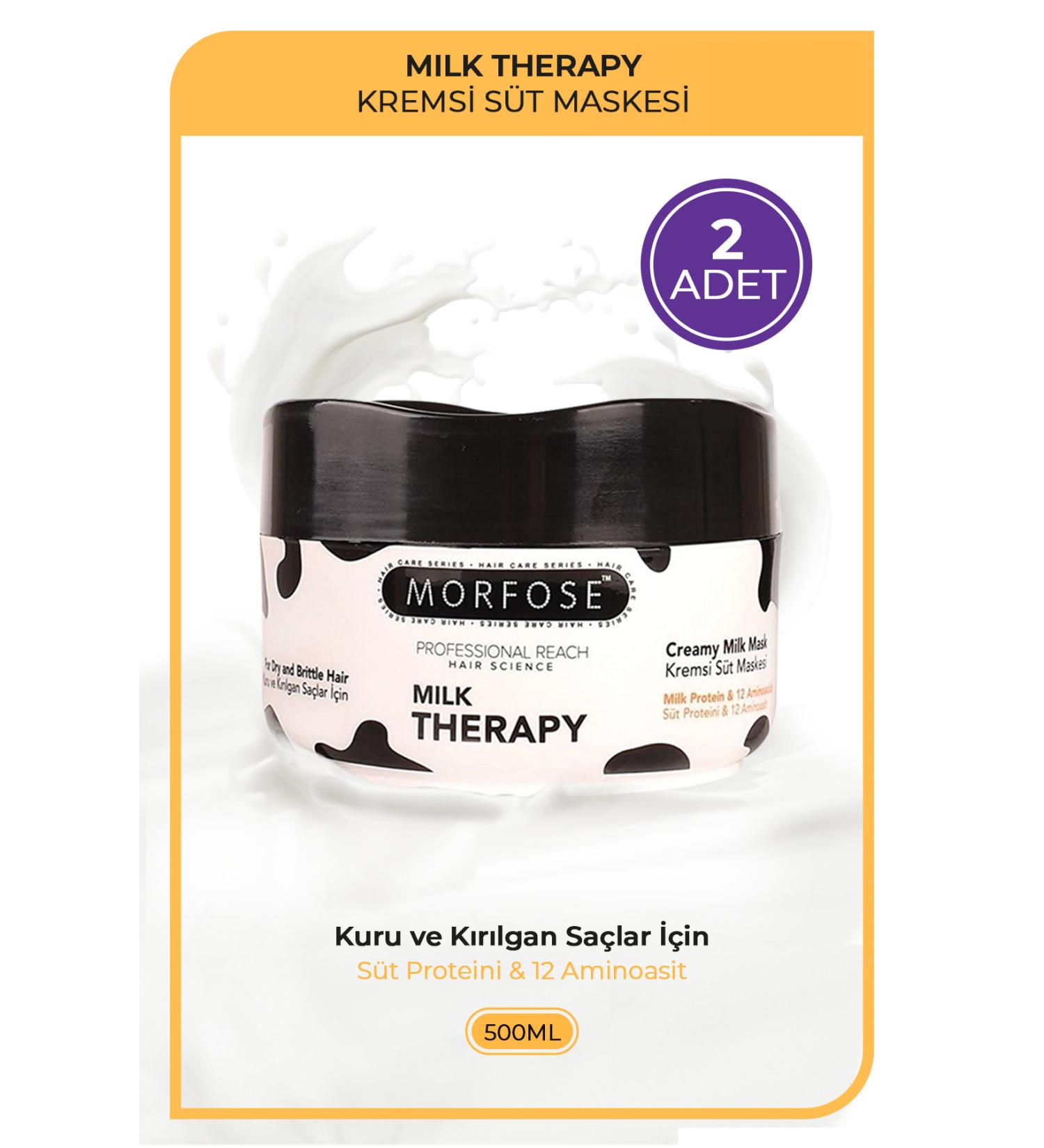 Morfose Milk Therapy Mask 500 Ml - 2 Pieces - Buy Online on GoSupps.com