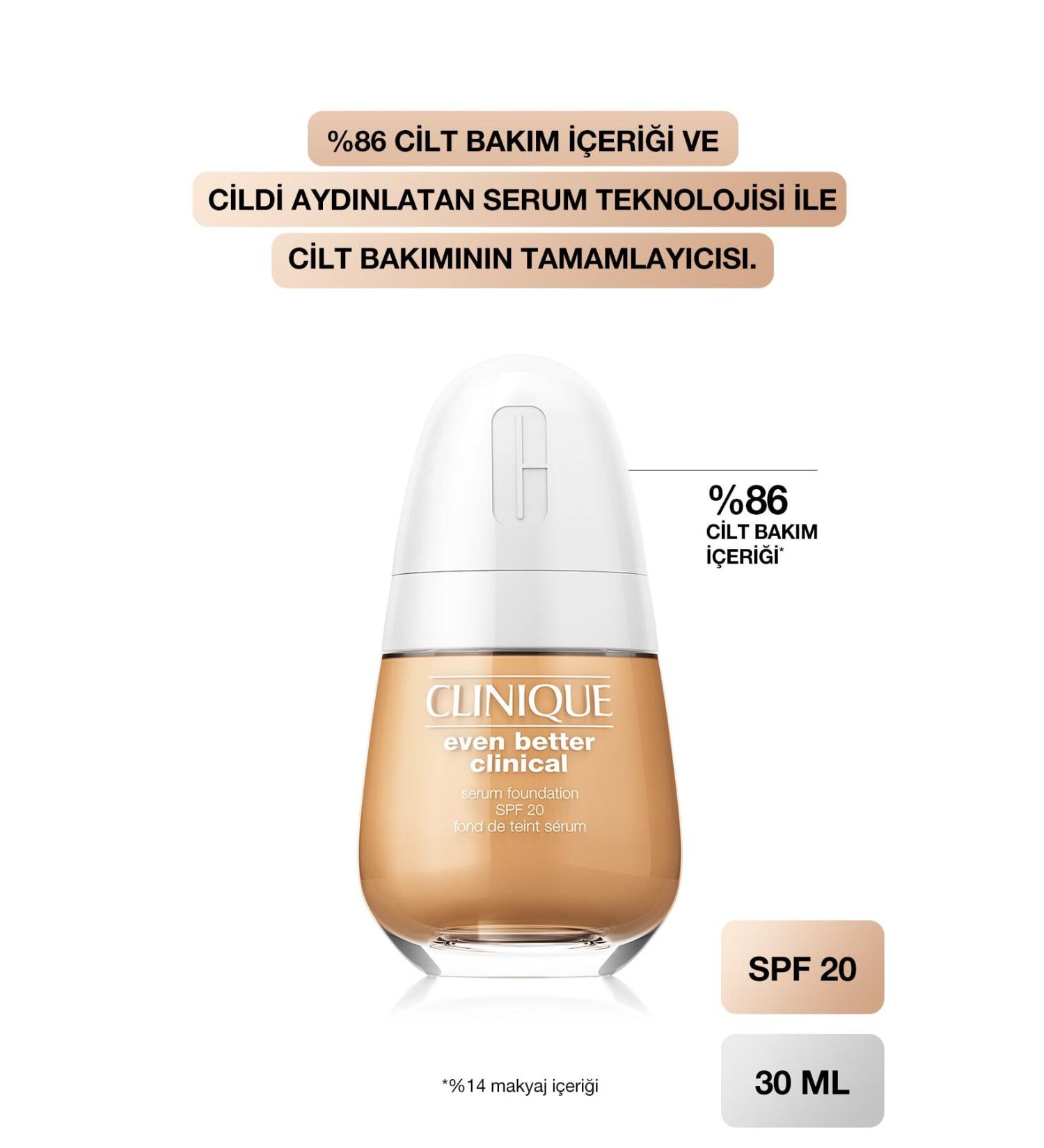 Clinique EVEN BETTER CLINICAL SERUM FOUNDATION SPF 20 CN 58 HONEY (MF) PSSN143