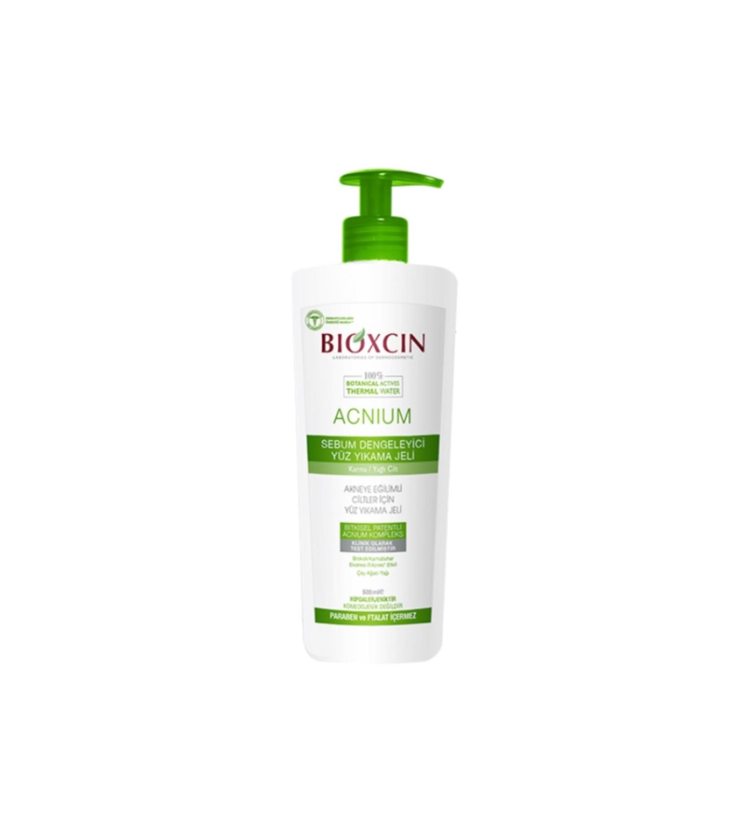 Bioxcin Acnium Sebum Balancing Face Wash Gel 500 ml