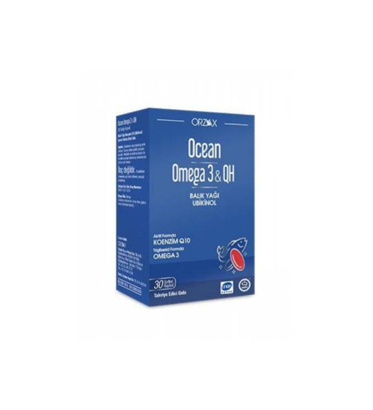 Ocean Omega 3 Qh 30 Capsules Fish Oil