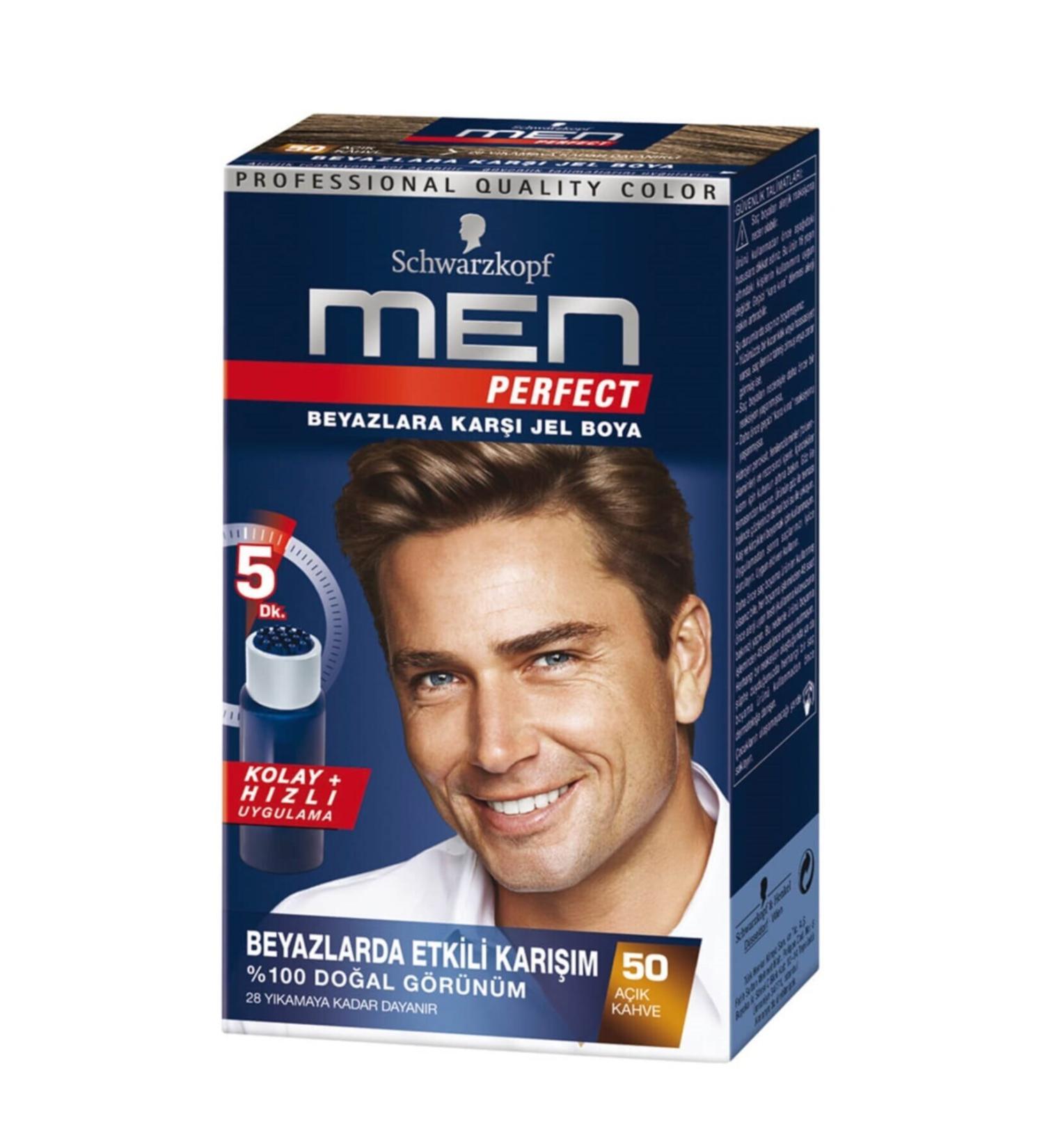 Schwarzkopf Light Brown Men Perfect Hair Dye 50