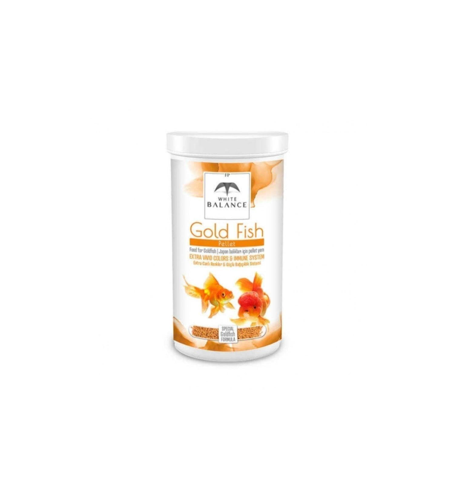 White Balance Gold Fish Pellets Goldfish Fish Food 250ml