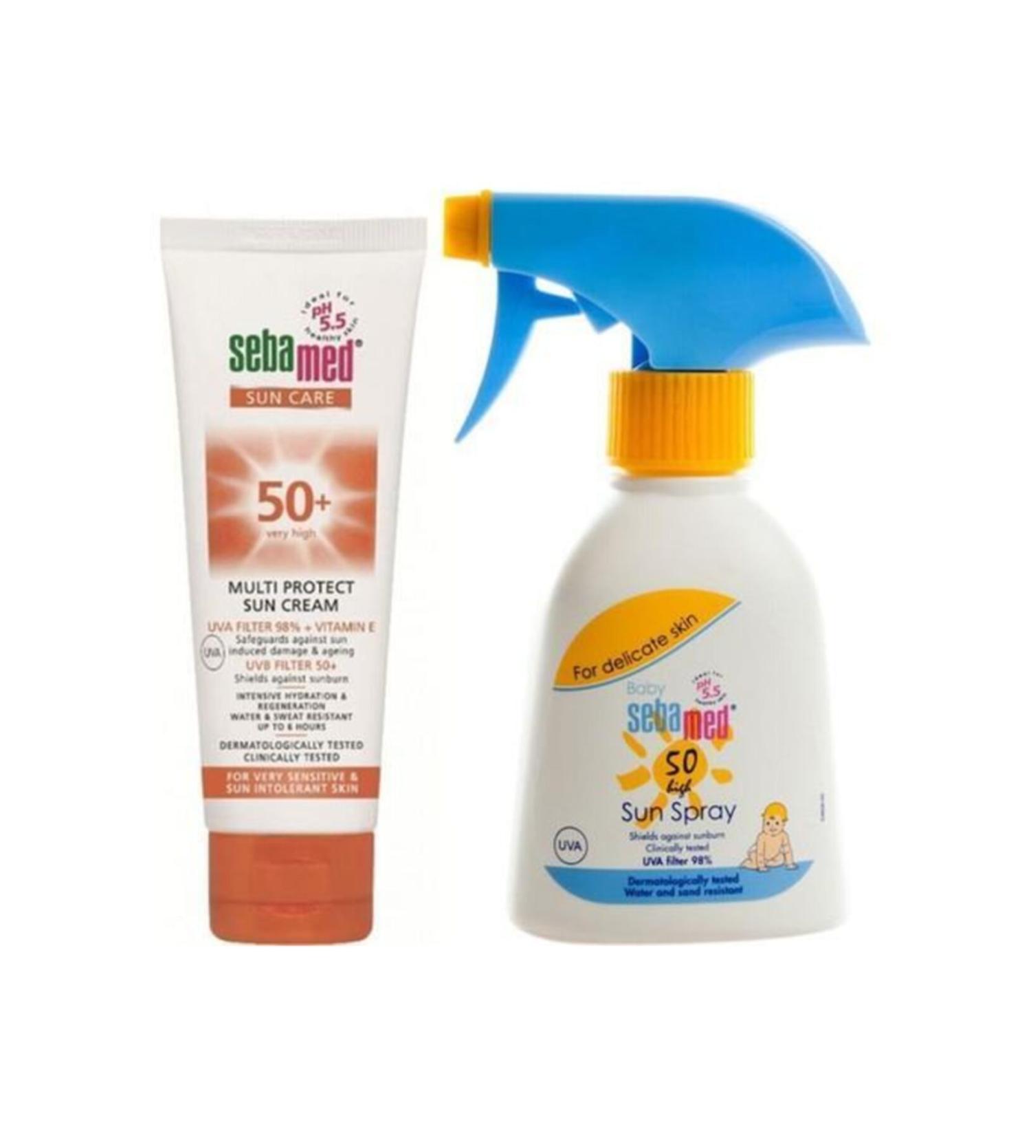 Sebamed Sun Cream Spf 50 Baby Adult Set of Two