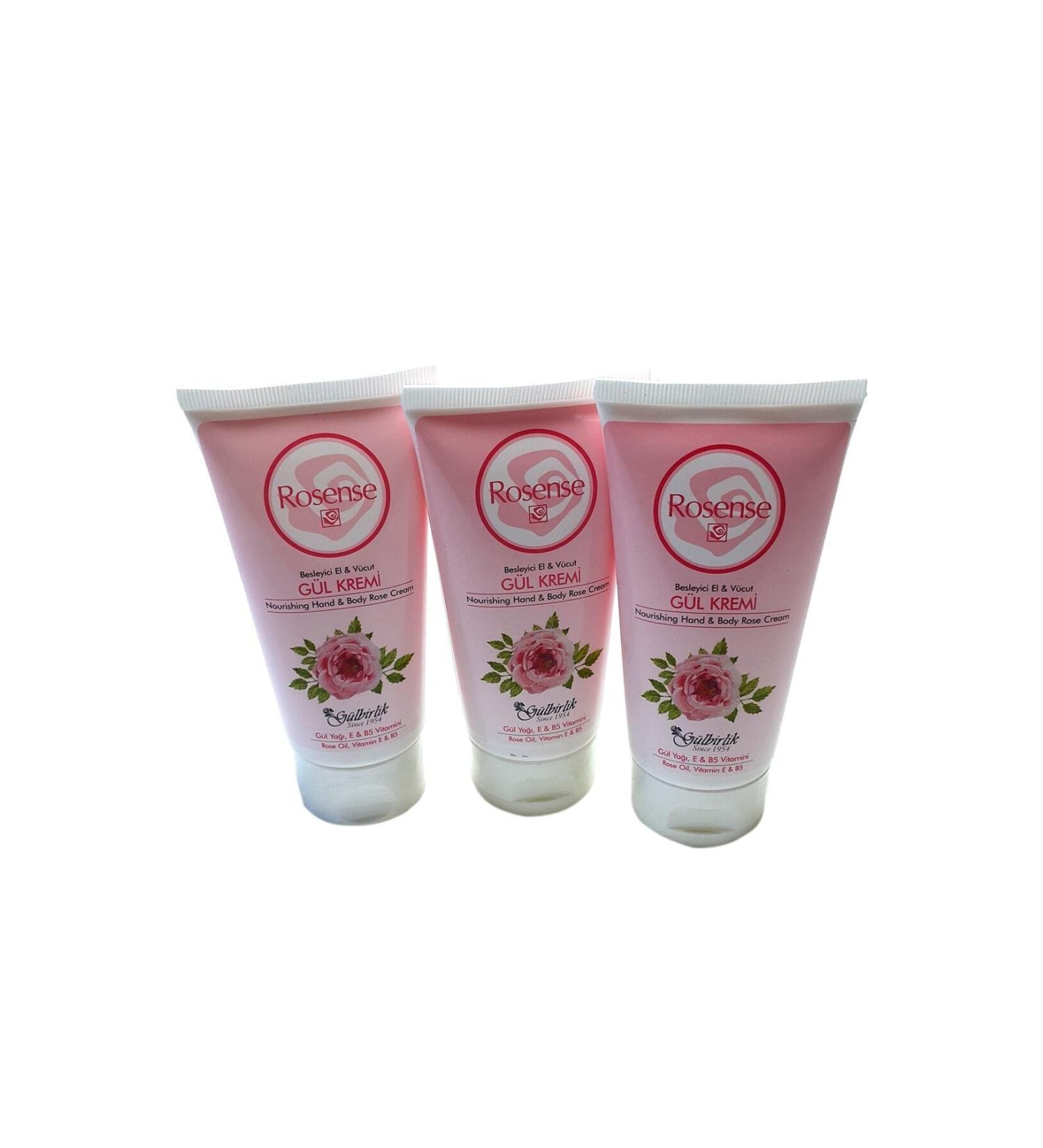 Rosense New (2023) Moisturizing Tube Cream Rose 75ml 3 pcs