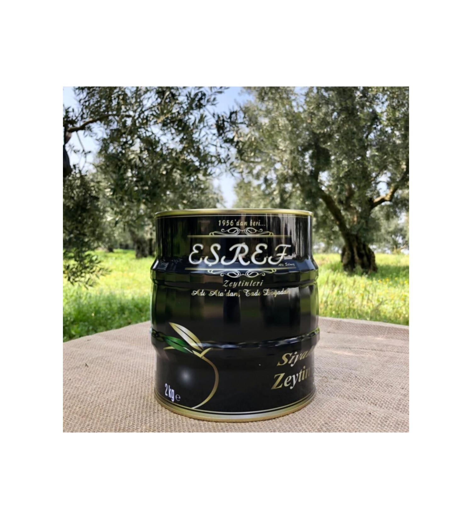 E ref Zeytincilik VIP Oily 2xl Black Olives 2 Kg