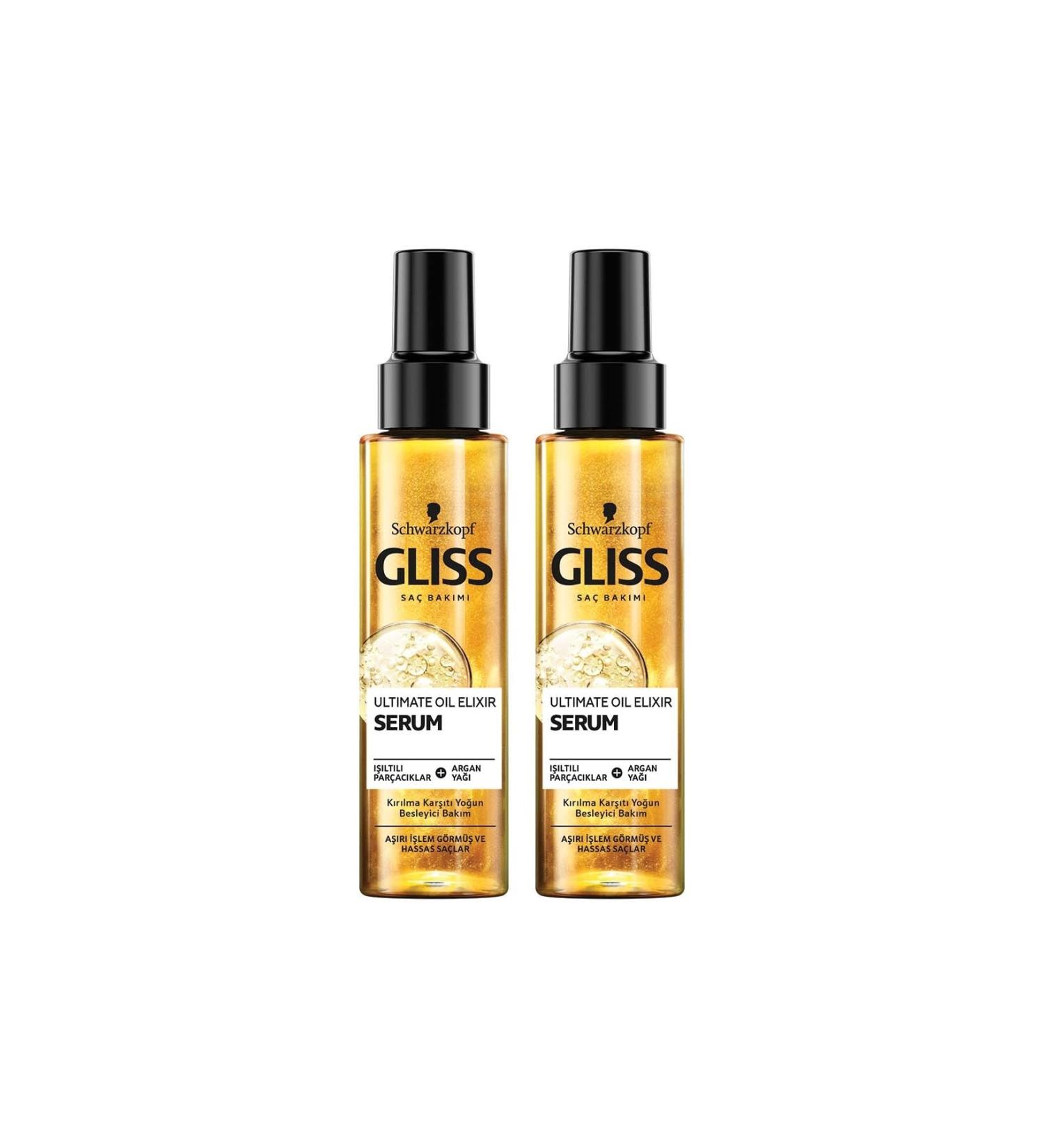 Gliss Ultimate Oil Elixir Nourishing Care Serum 100 ml 2-pack - Buy Online on GoSupps.com