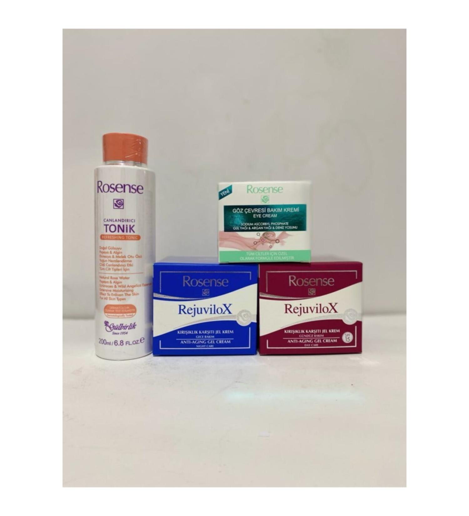 Rosense Face Care Set 2 (Revitalizing Tonic + Day + Night + Eye Cream)