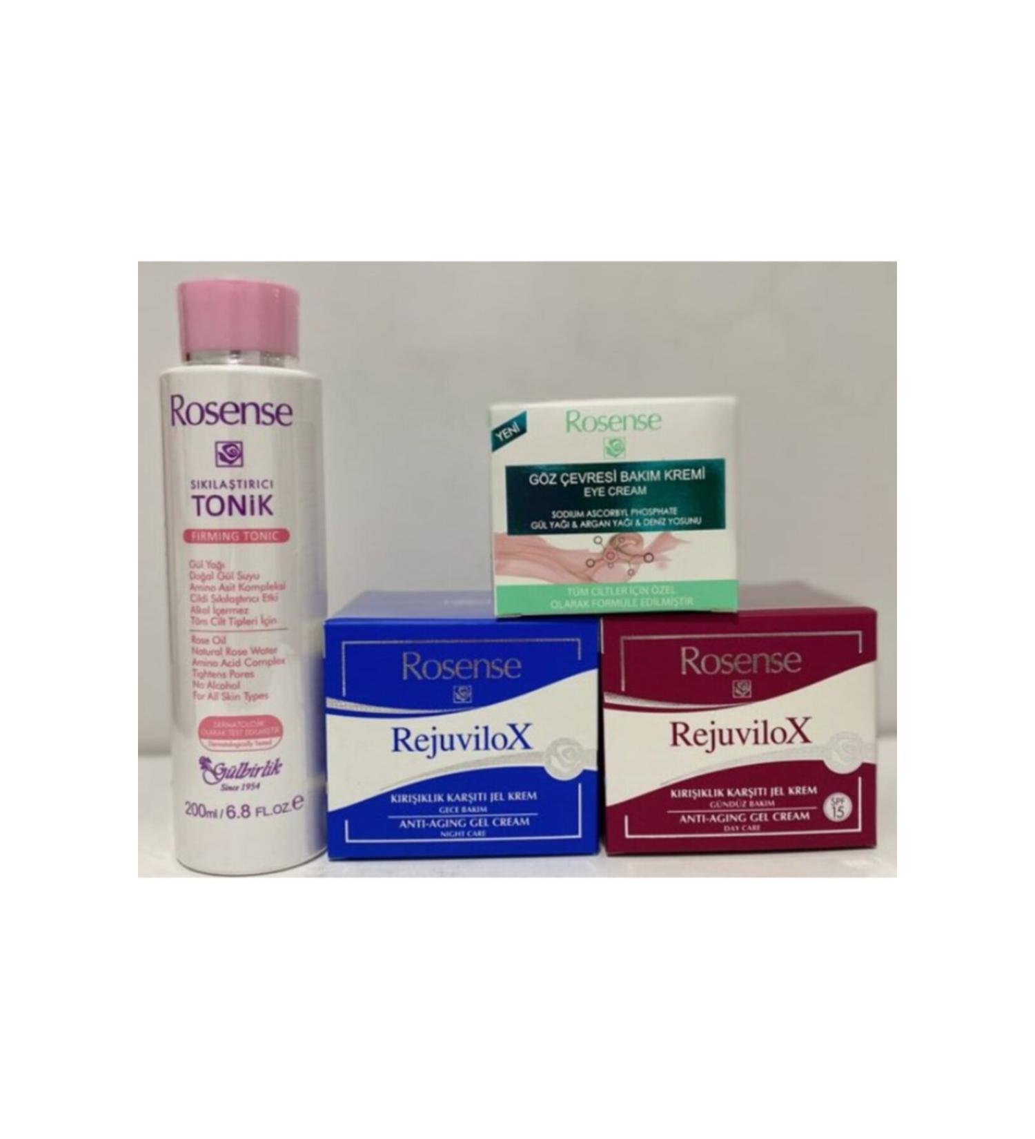 Rosense Face Care Set 3 (Firming Tonic + Night + Day + Eye Cream)