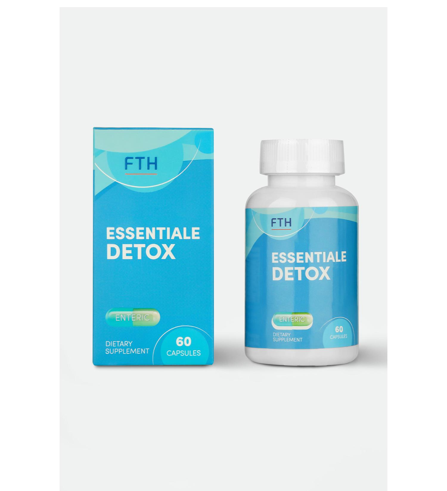 FTH Essentiale Detox 60 Enteric Capsule | Milk Thistle Lecithin Betaine Artichoke Q10 Turmeric