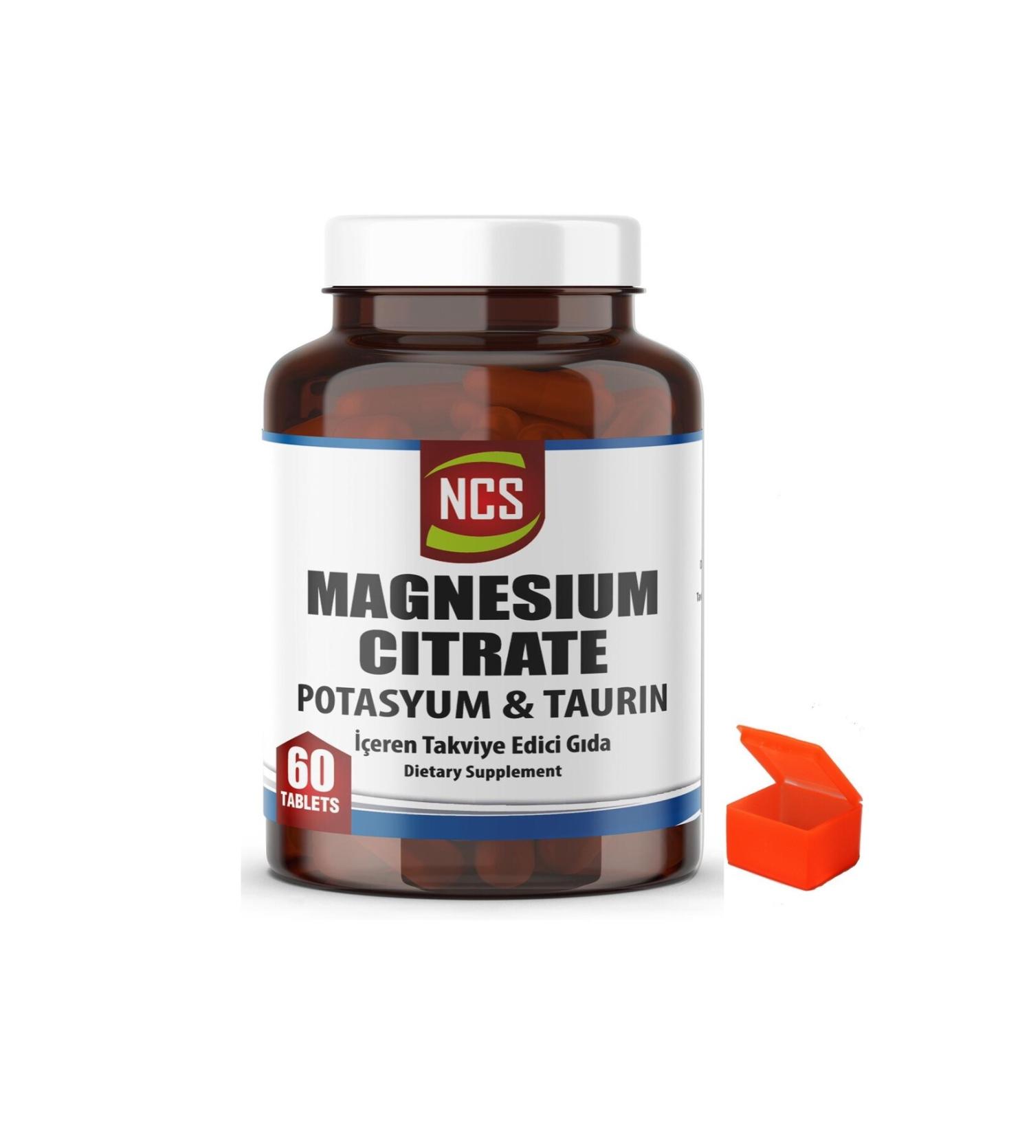 Ncs Magnesium Citrate Potassium Taurine 60 Tablets - Pill Box - Buy Online on GoSupps.com