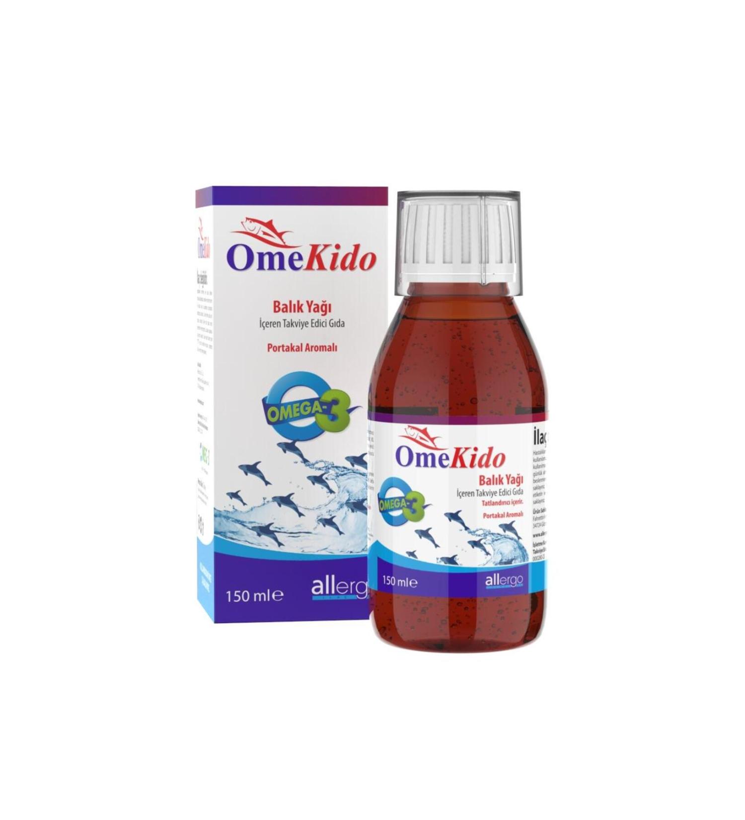 Allergo Omekido 150 ml Pure Fish Oil Syrup | Skt: 09/2024
