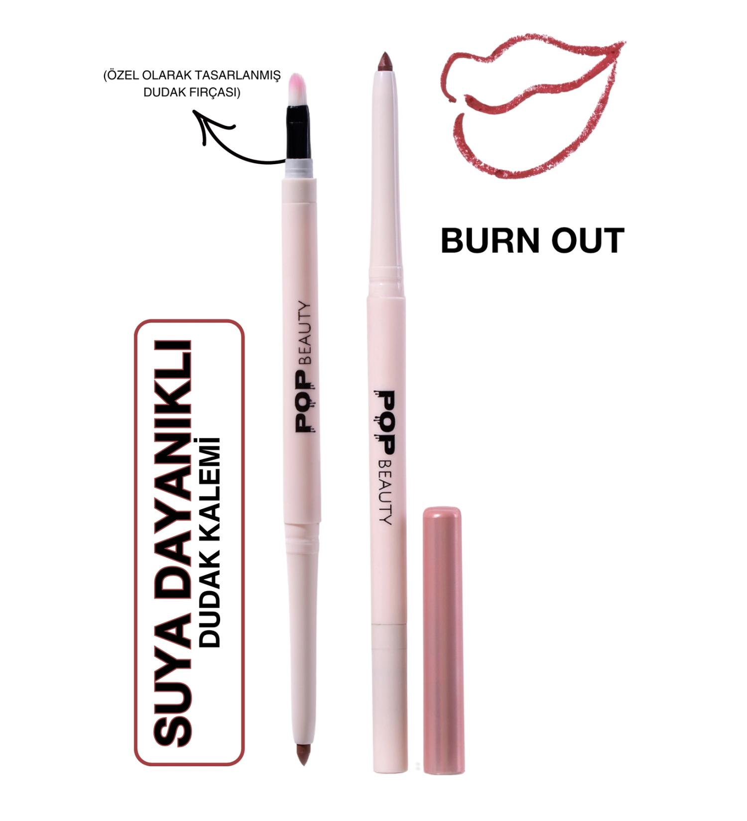 POP Beauty Lip Pencil Waterproof Liftable Waterproof Lipliner- Burn Out - Buy Online on GoSupps.com