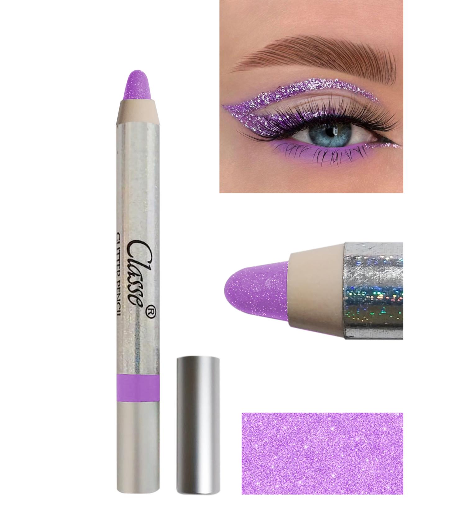 classe Glitter Lilac Soft-Apply Waterproof Shiny Eyeshadow and Eyeliner Pencil No:66