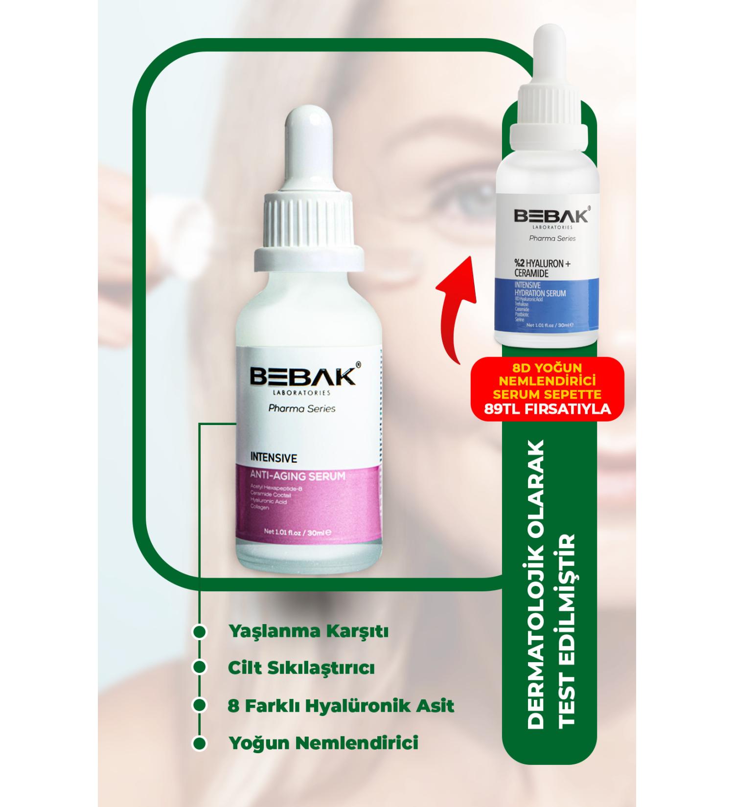 Bebak Pharma Intensive Care Serum 3% Ceramide+Peptide+2% Hyaluron Intensive BTX Serum 30ml - Buy Online on GoSupps.com