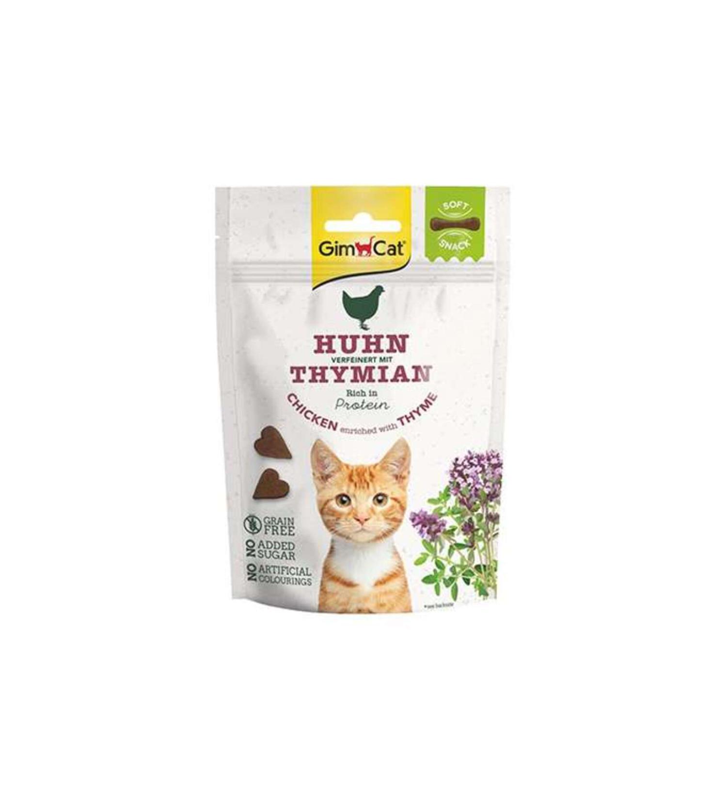 SKY TOPTAN Gimcat Grain-Free Chicken and Thyme Snack Cat Reward Biscuit 60 Gr