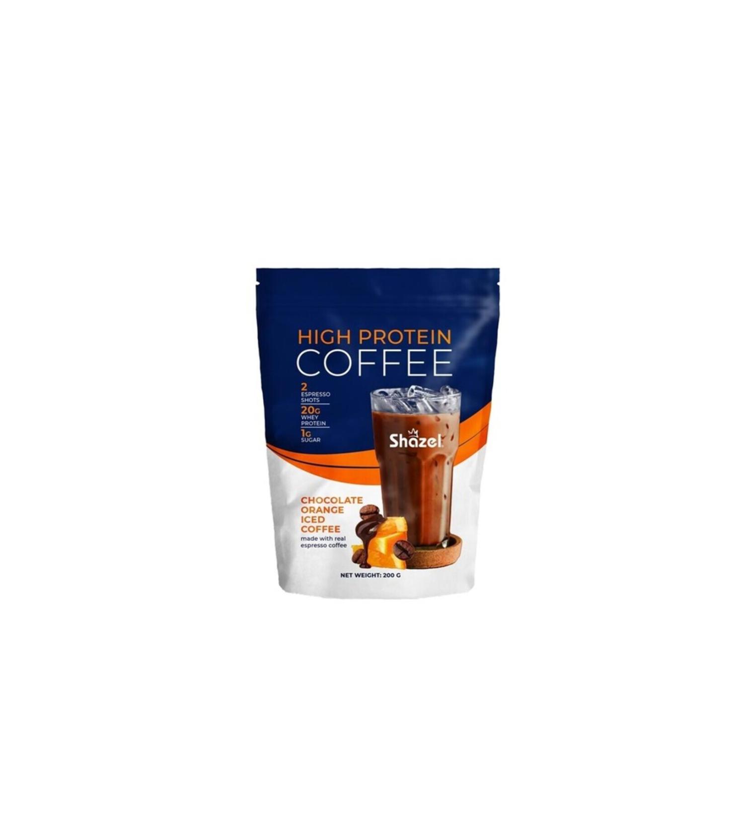 Shazel High Protein Iced Coffee Orange 200g Doypack (FLAVOURED) - Buy Online on GoSupps.com