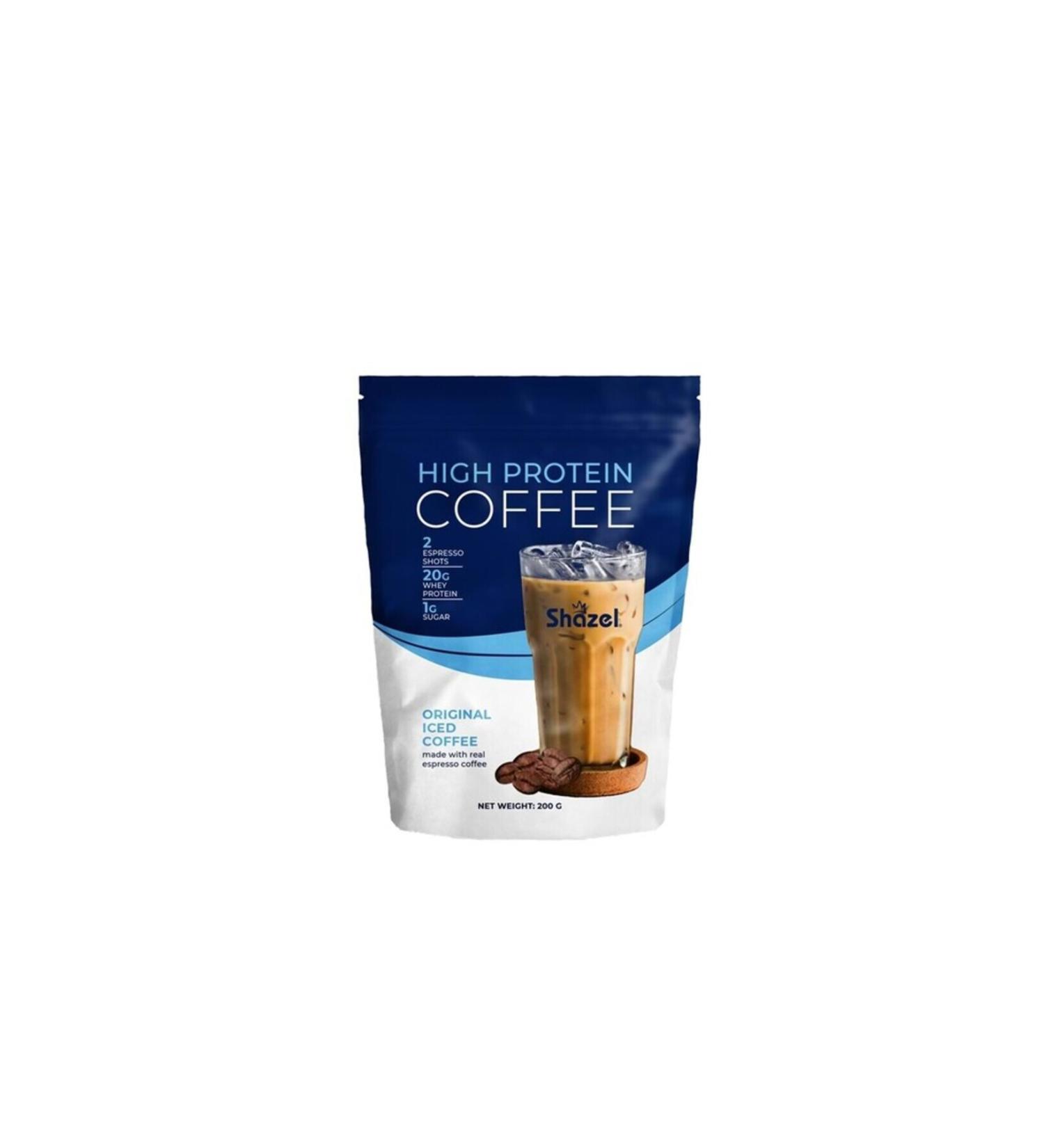 Shazel High Protein Iced Coffee Classic 200g Doypack (FLAVOURED) - Buy Online on GoSupps.com