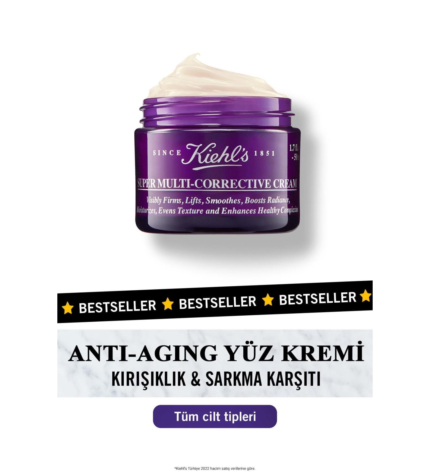 Kiehl's SUPER MULTI CORRECTIVE ANTI-AGING CARE CREAM 50 ML DMBA51 - Buy Online on GoSupps.com