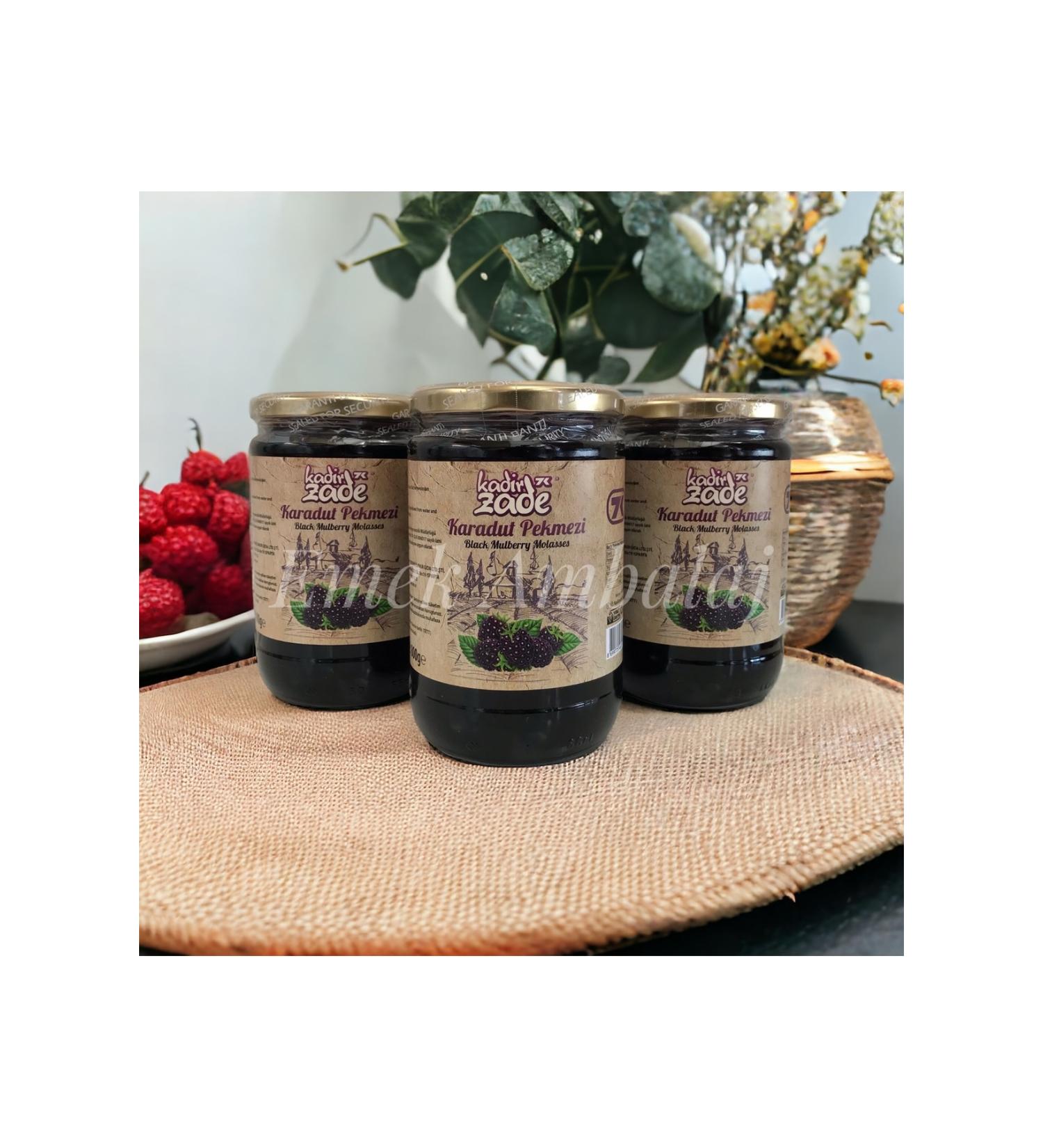 KAD RZADE Black Mulberry Molasses Glass Jar 800 G 3 Pieces