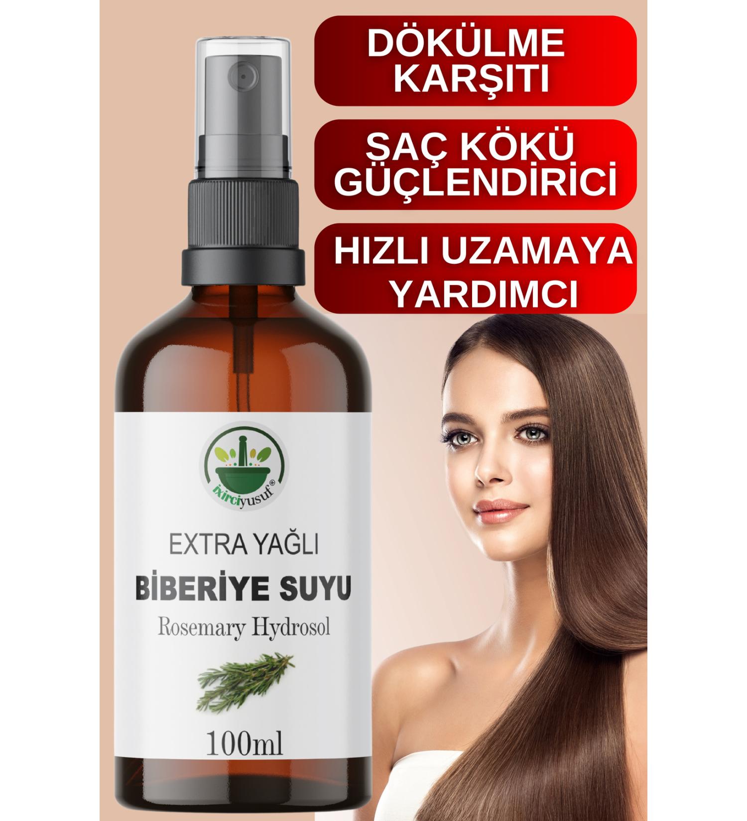 ixirciyusuf Rosemary Water (H DROSOL) Extra Oily / Sebum and Oil Balancing Tonic 0 Pure - 100 ml