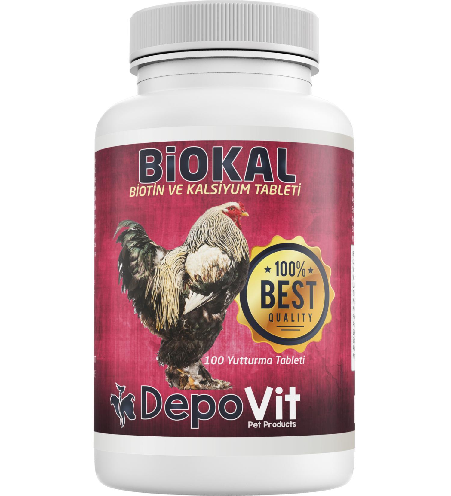 DEPOVIT BIOCAL BIOTIN CALCIUM TABLET (CHICKEN ROoster GOOSE DUCK ETC)