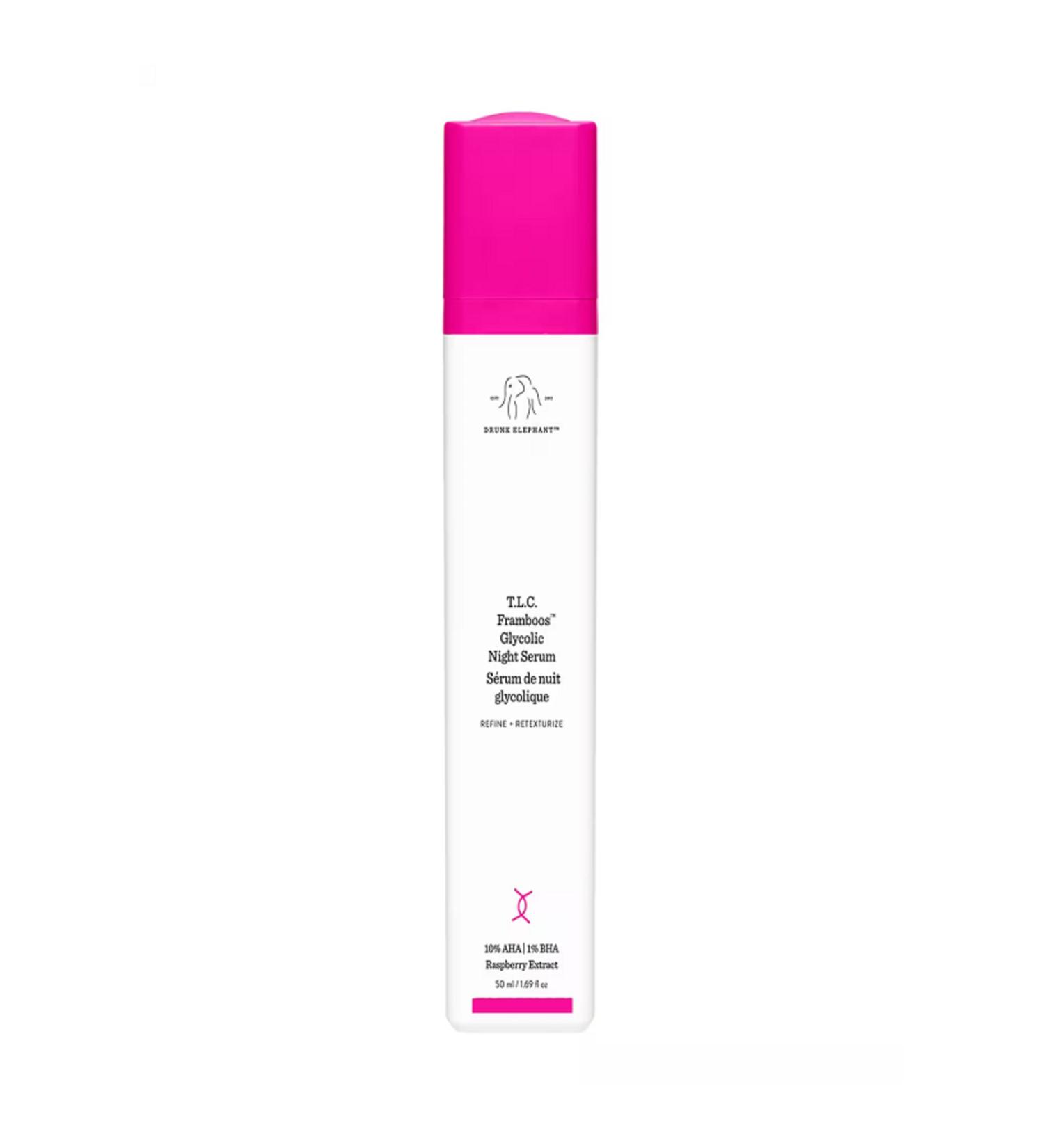 Drunk Elephant TLC FRAMBOOS GLYCOLIC NIGHT SERUM - REVITALIZING SERUM WITH GLYCOLIC ACID 50ML SHTTNG11