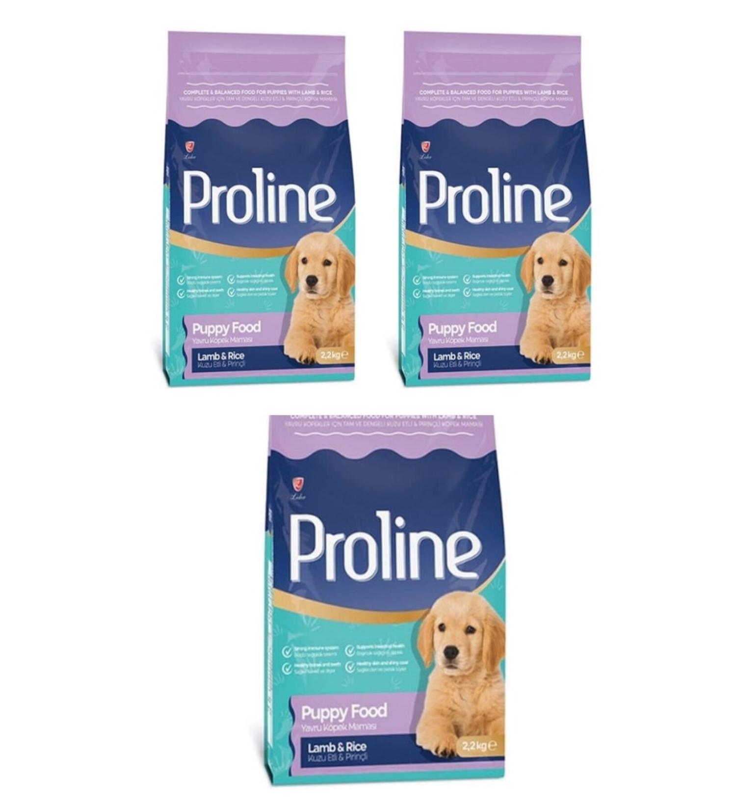 PROLINE Lamb Rice Puppy Food 2.2 kg (3 pieces)