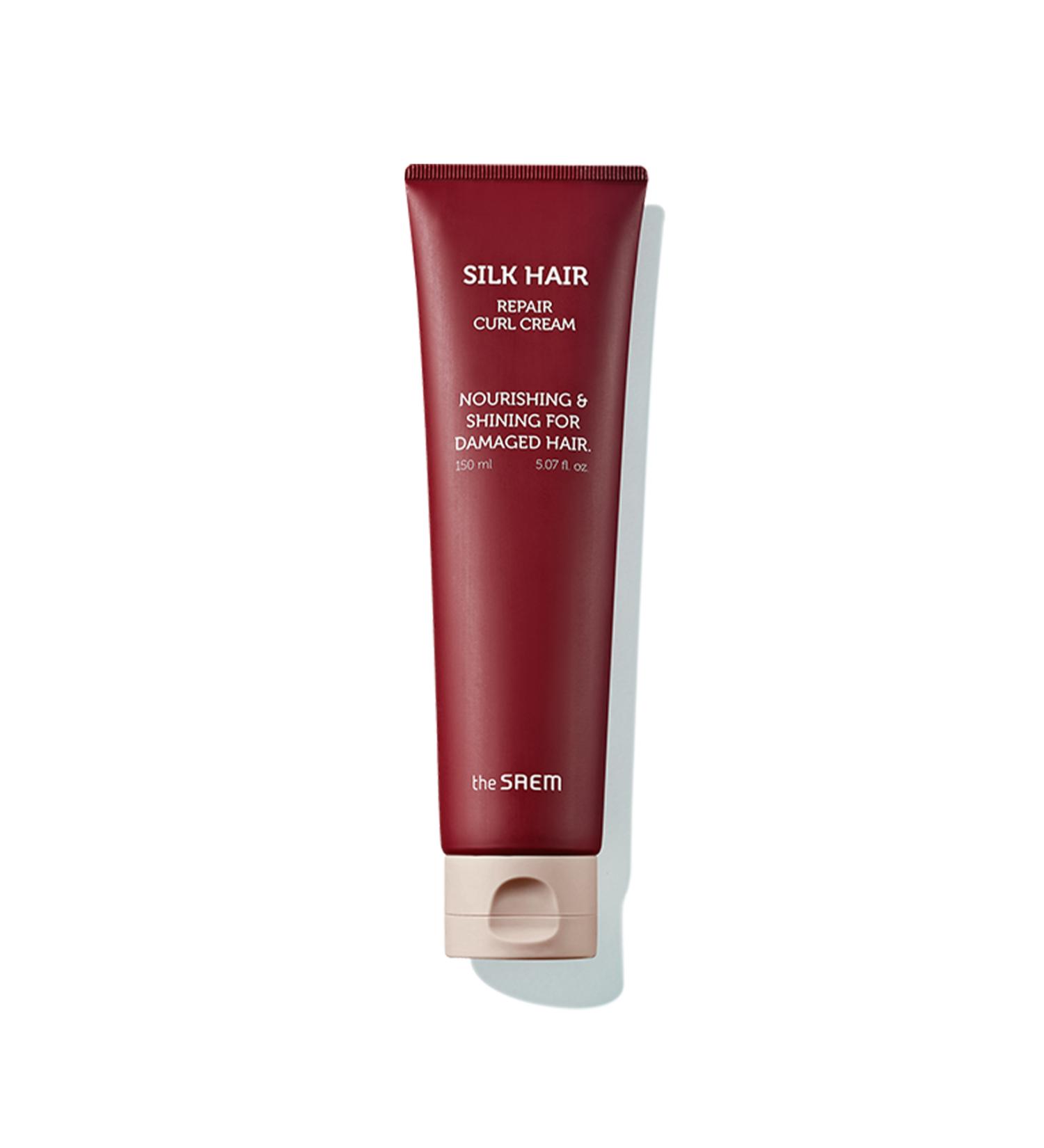 The Saem Silk Hair Repair Curl Cream 150ml / Intensive Care Cream for Curly Hair - Buy Online on GoSupps.com
