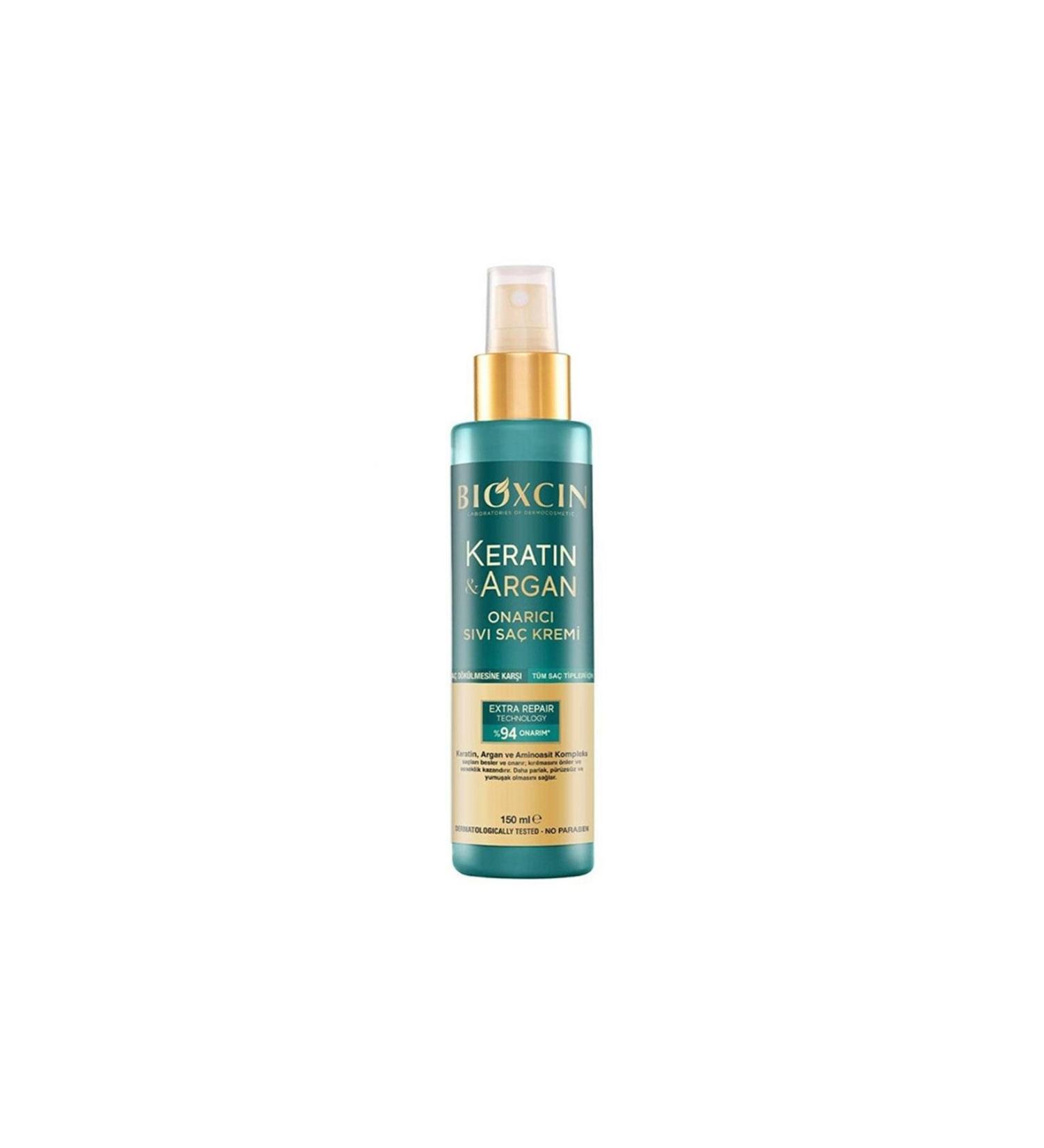 Bioxcin Keratin & Argan Repairing Liquid Conditioner for Damaged and Damaged Hair 150 ml