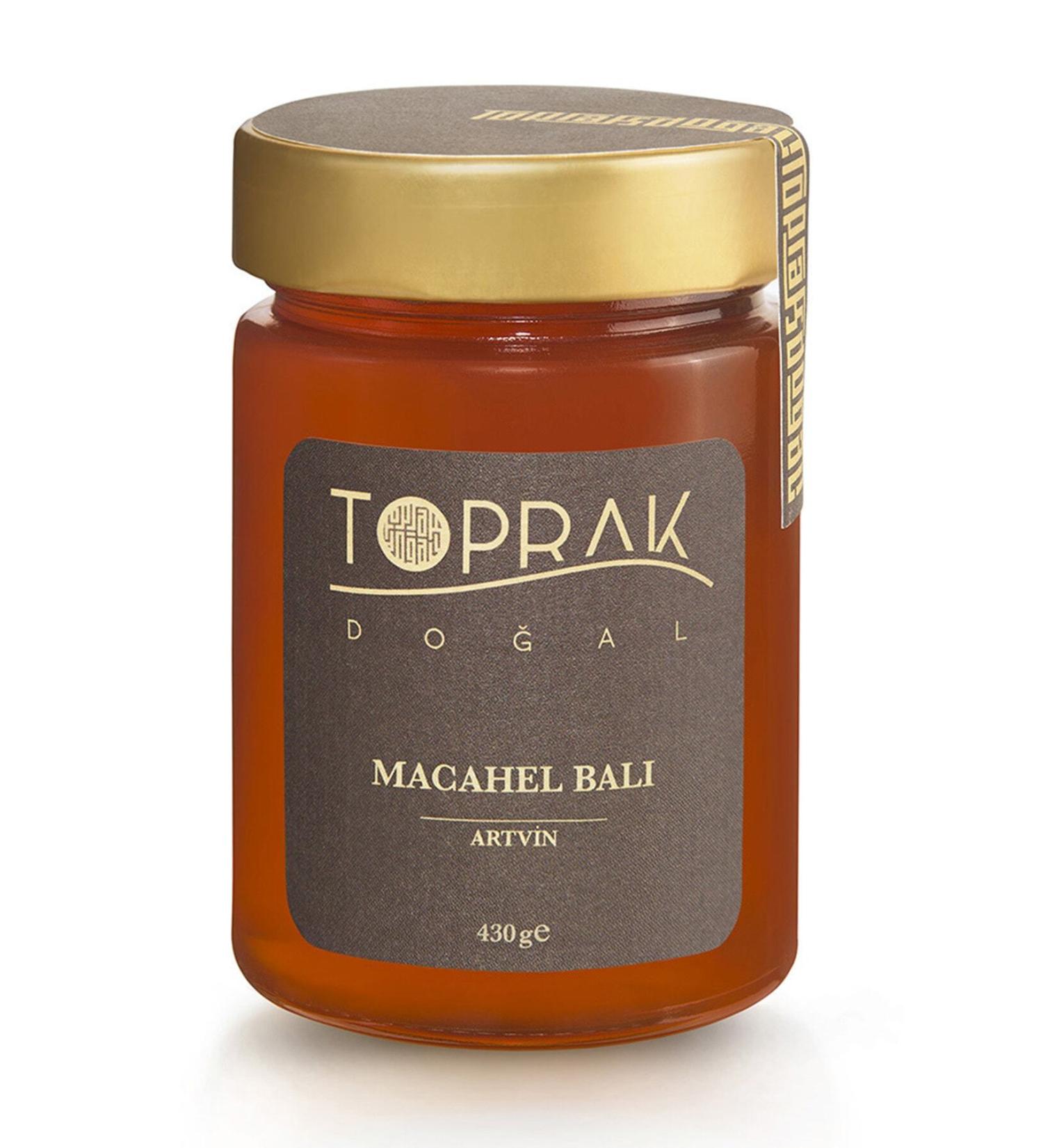 Toprak Natural Macahel Honey 430 G Artvin - Natural Macahel Honey Also Contains Chestnut Honey.