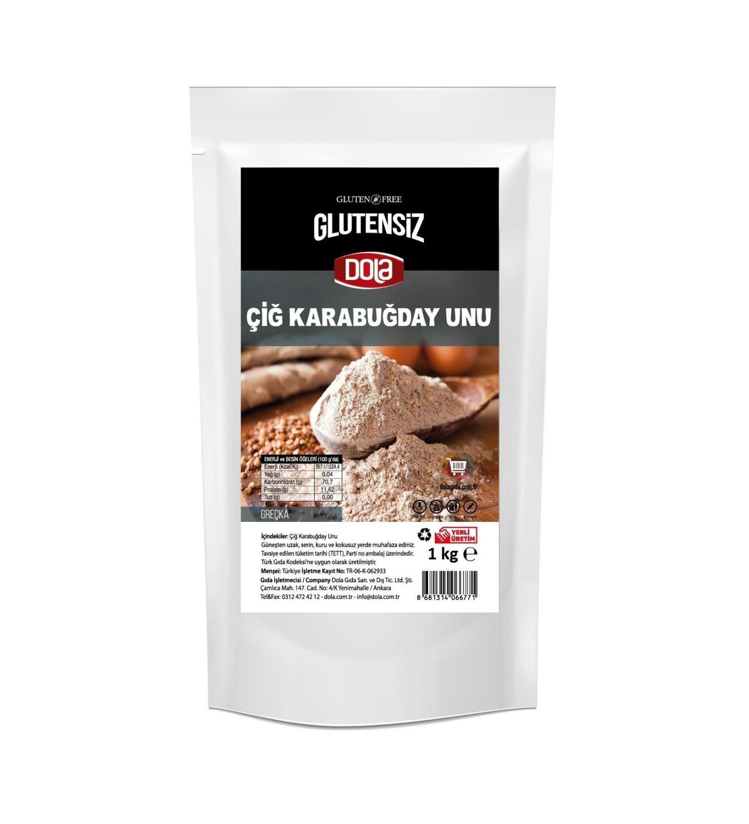 Dola Gluten Free Raw Buckwheat Flour 1 Kg