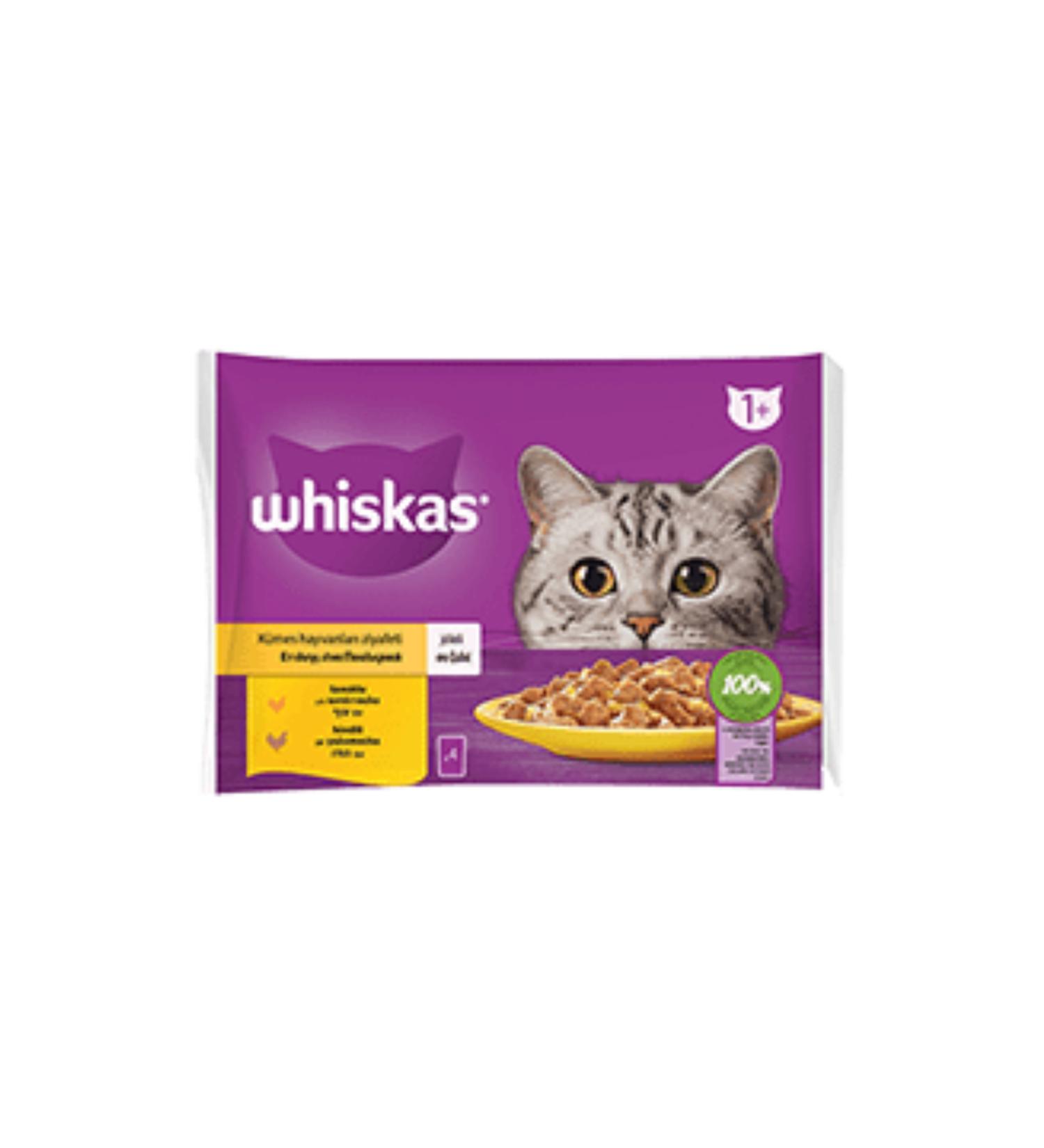 Whiskas WH SKAS 85 GR 4-POUCH POULTRY 13-PACK
