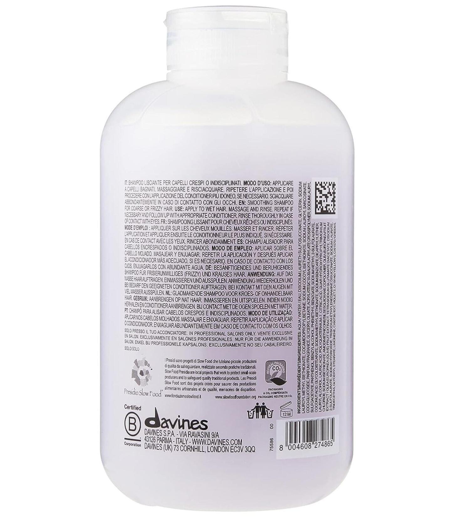 Davines Love Smoothing Straightening Shampoo davines noonlinegl24