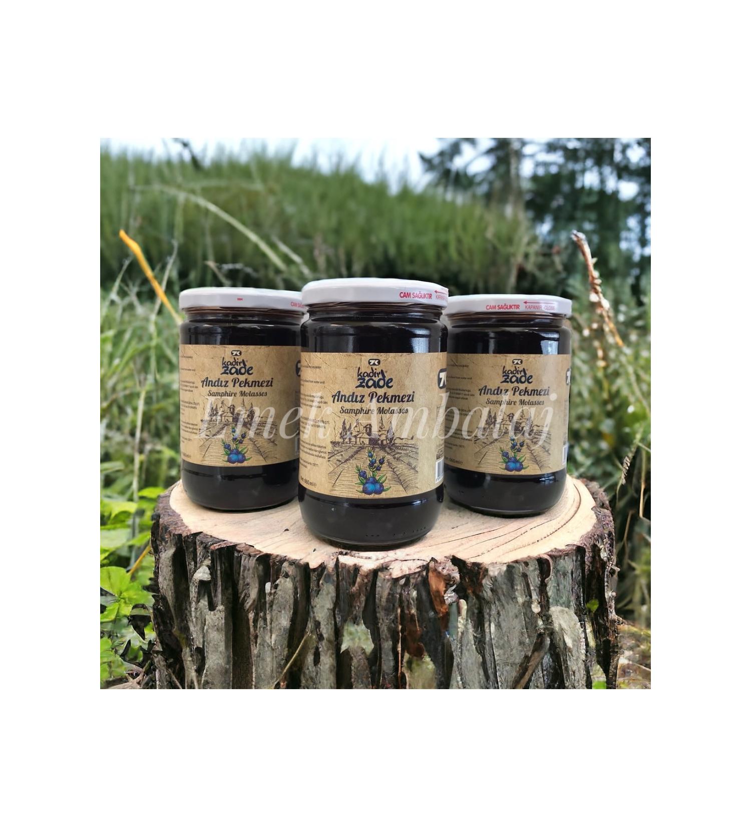 KADIRZADE Andiz Molasses Glass Jar 800 G 3 Pieces