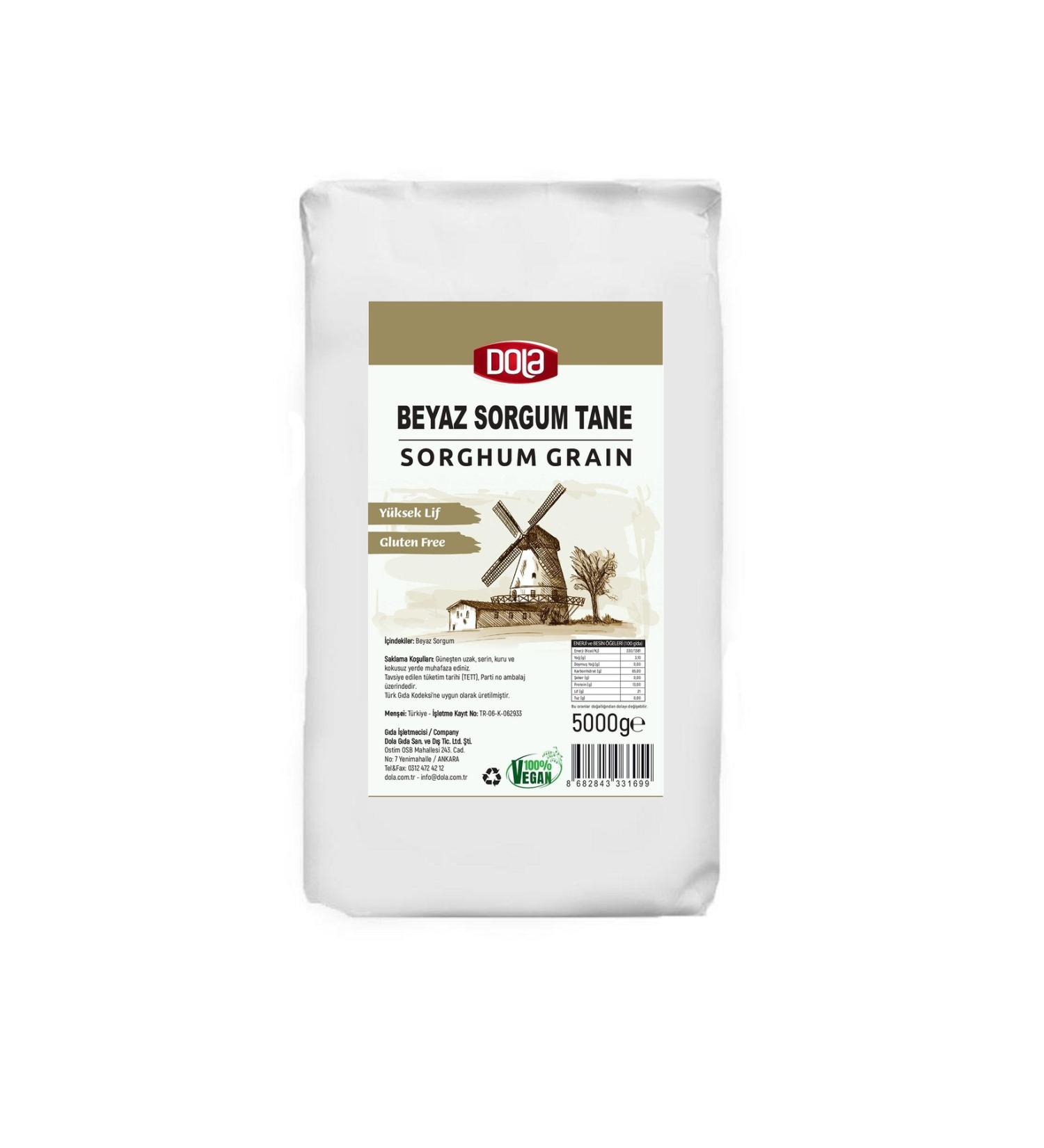 Dola Gluten Free White Sorghum Grain 5 Kg