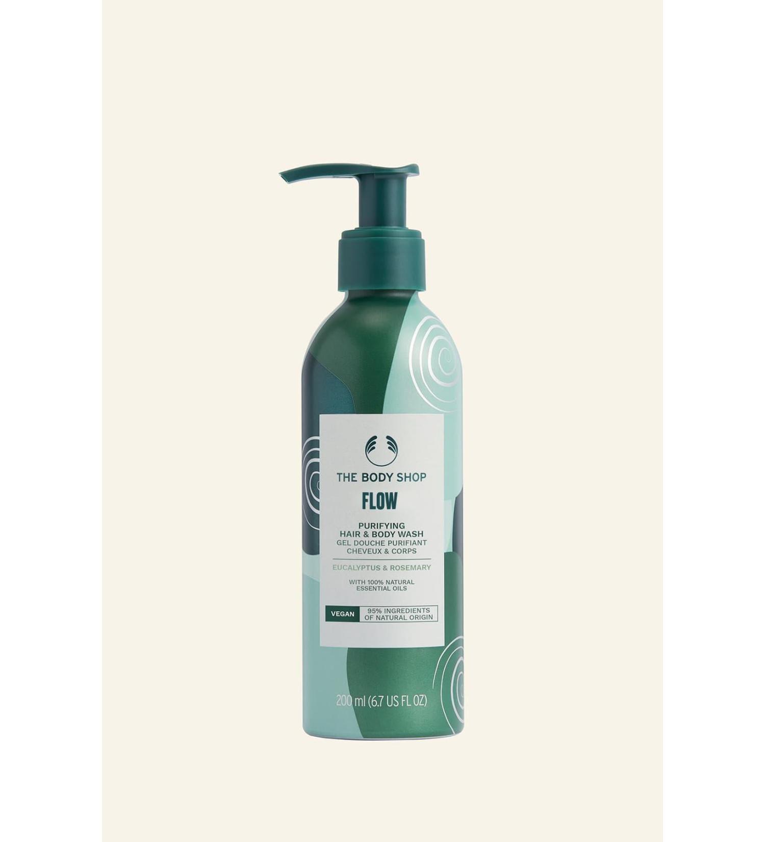 THE BODY SHOP Flow Purifying Hair and Body Shampoo 200 ml - Buy Online on GoSupps.com
