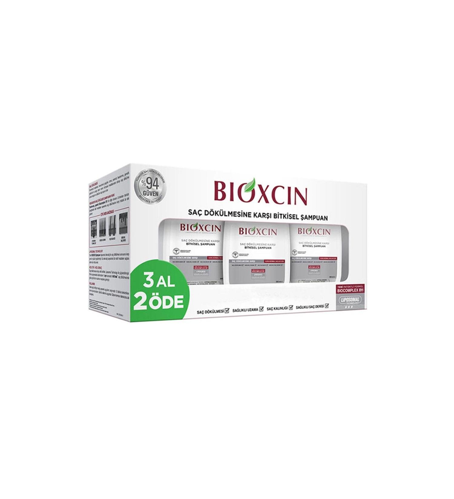 Bioxcin Genesis Herbal Shampoo Against Hair Loss for Dry/Normal Hair Buy 3 Get 2 300ml