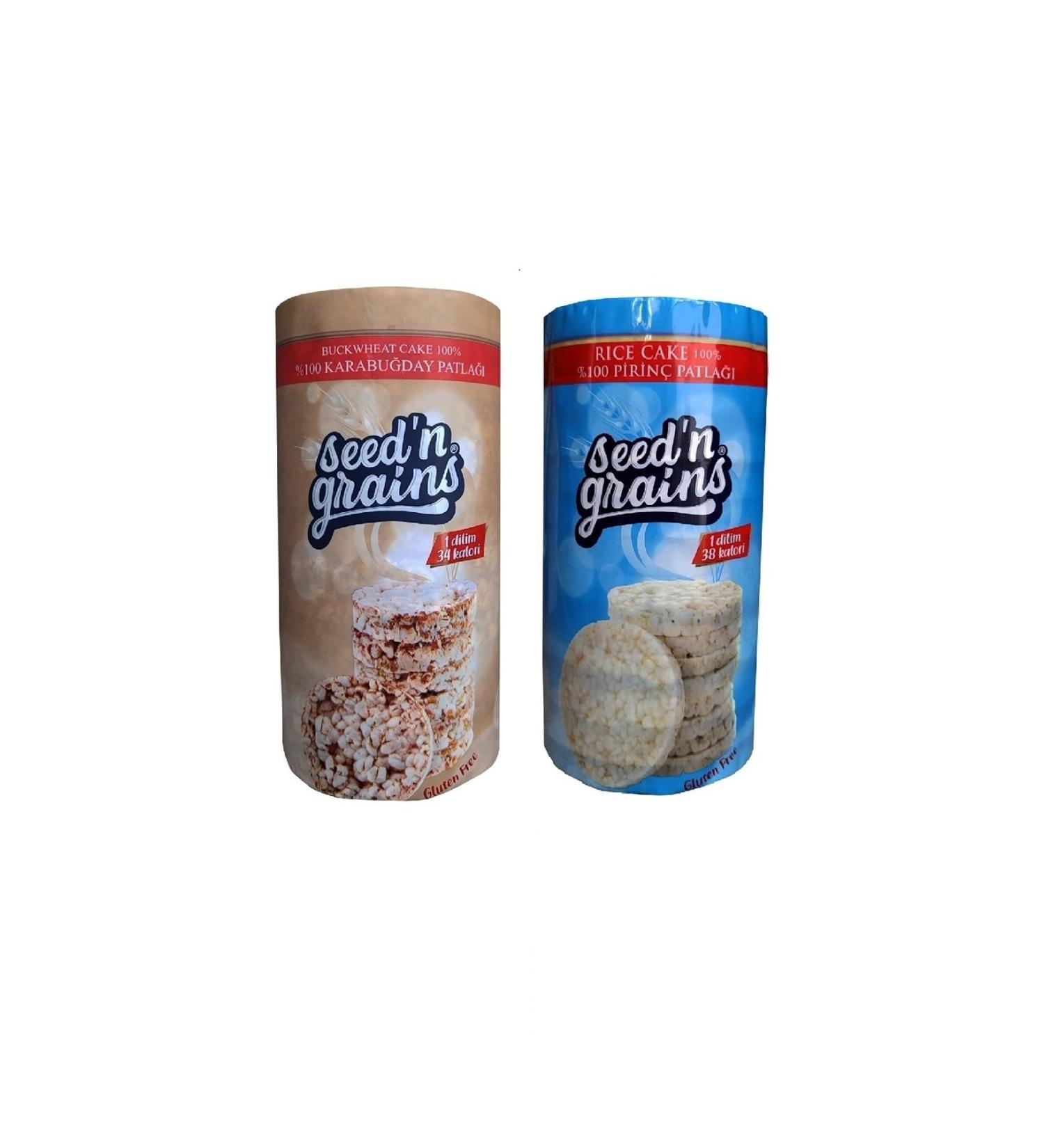 Seed'n Grains Sugar-Free 2-Piece Snack Set Rice and Buckwheat Crisps 2 Pieces - Buy Online on GoSupps.com