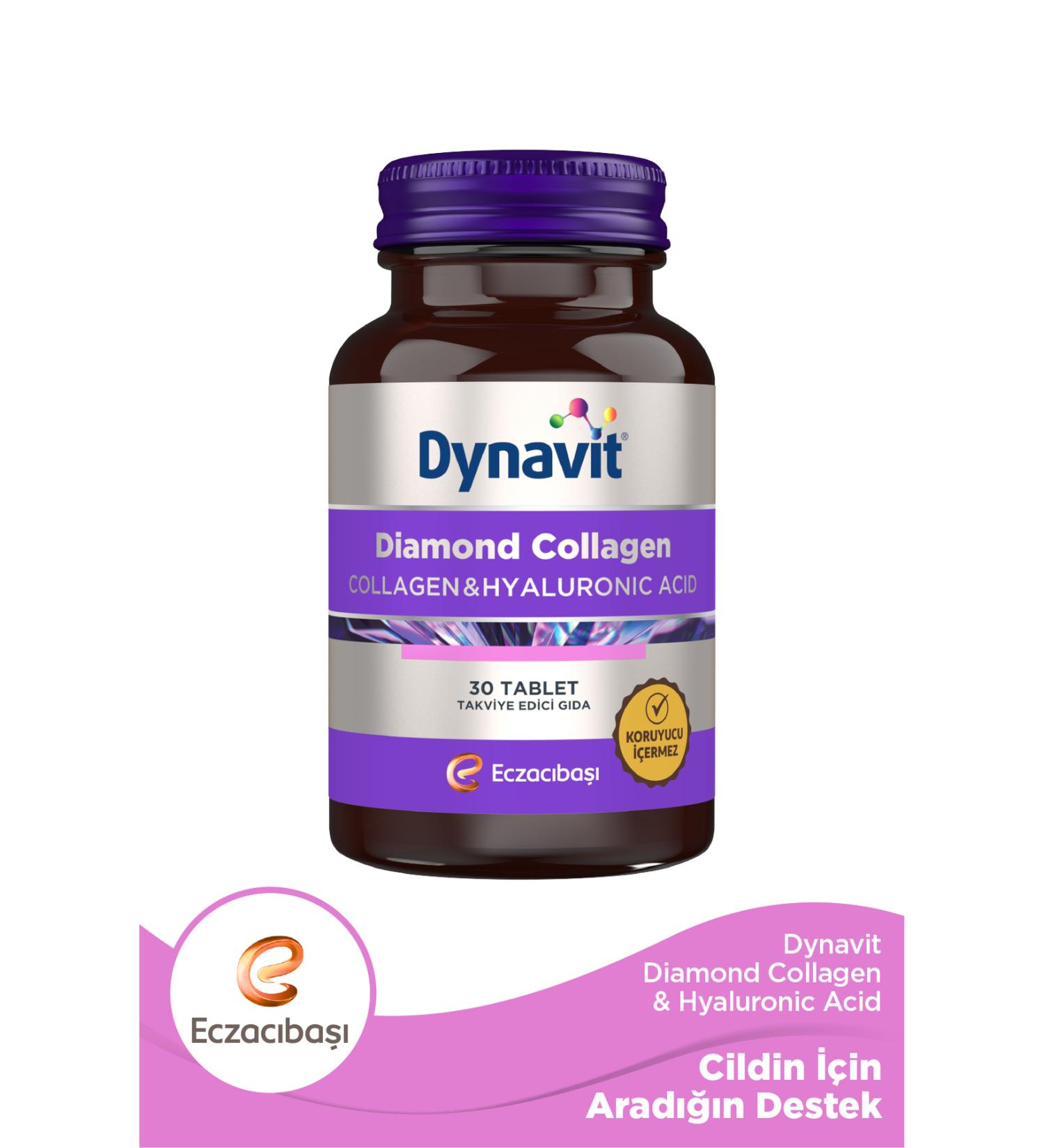 Dynavit Collagen & Hyaluronic Acid 30 Tablets - Buy Online on GoSupps.com