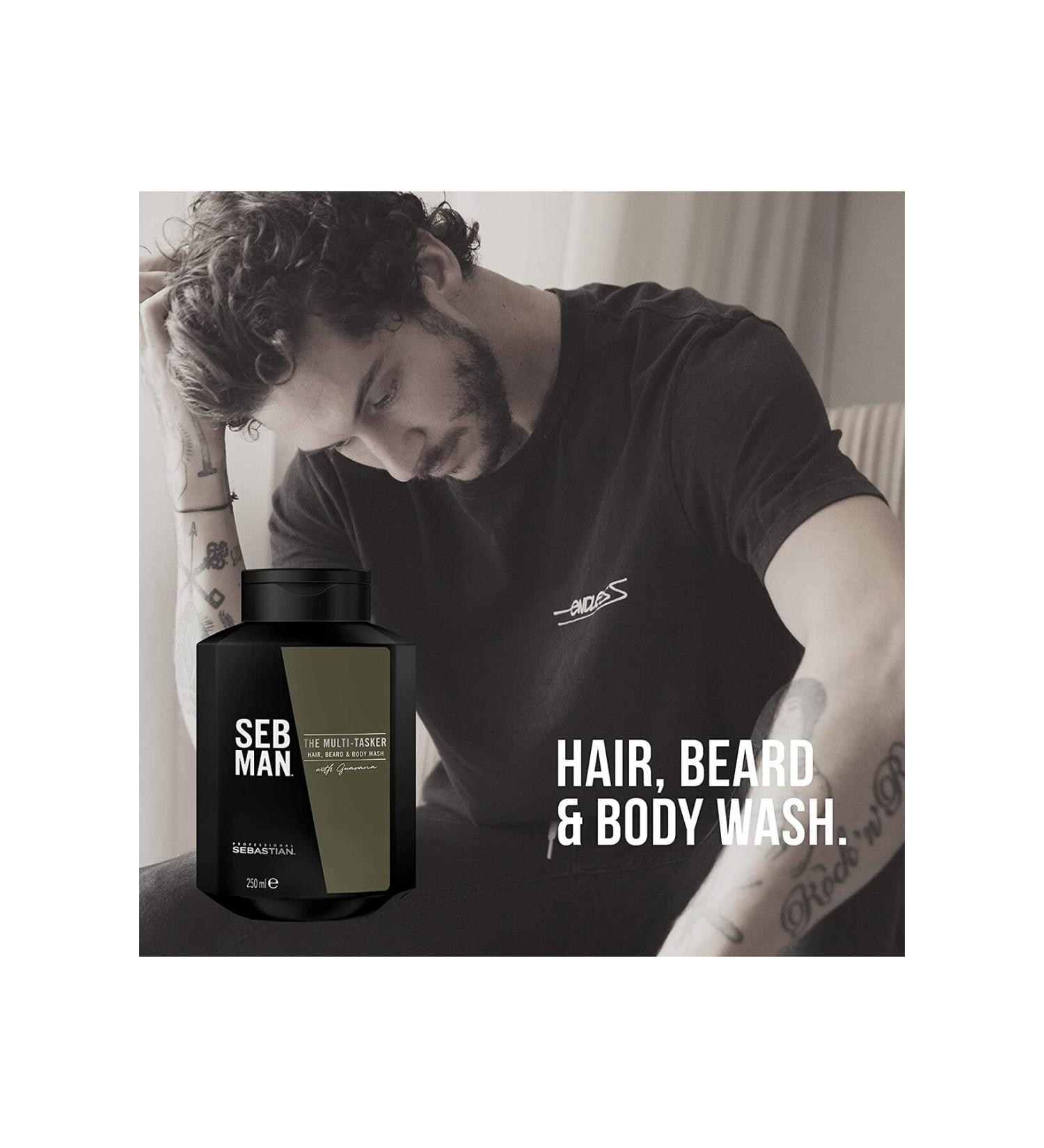 Sebastian The Multi-Tasker Men's Multi-Functional Hair Beard and Body Shampoo 250ml SED65613