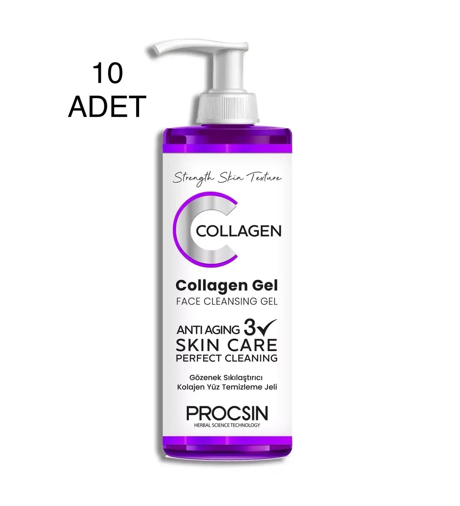 PROCSIN COLLAGEN FACE CLEANSING GEL 10 PIECES - Buy Online on GoSupps.com