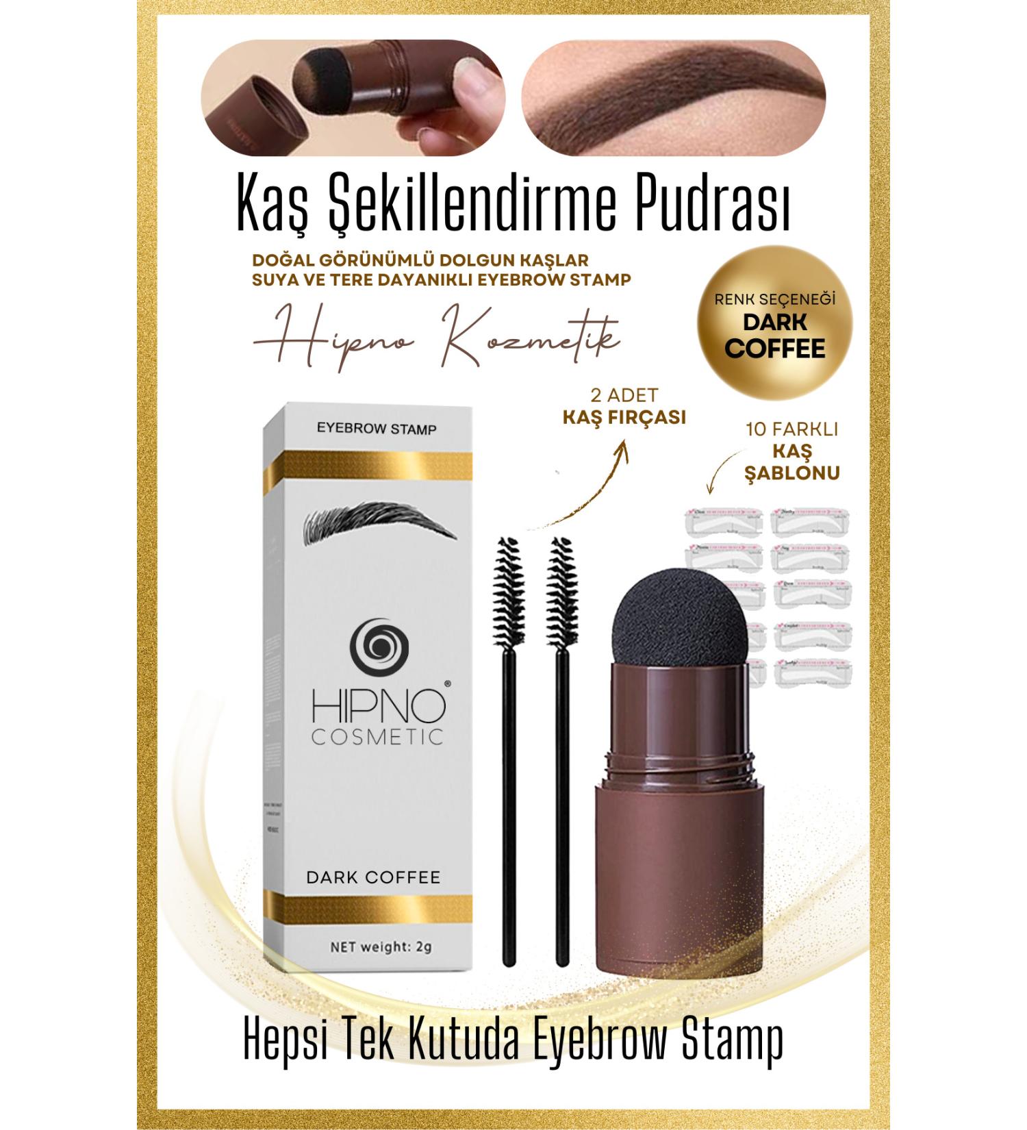 Eyebrow Stamp Eyebrow Stamp Eyebrow Shaping Kit - Dark Coffee - Brunette - Buy Online on GoSupps.com