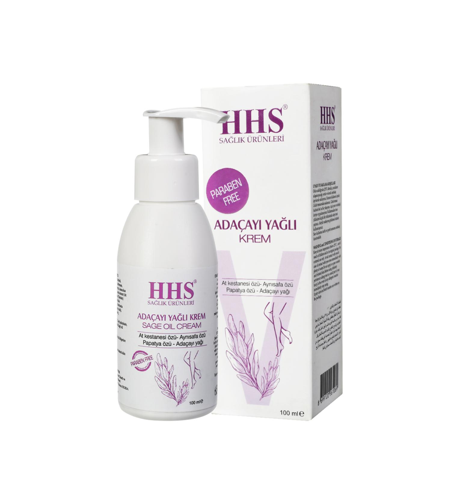 Hhs Sage Oil Cream Paraben Free 100 ml