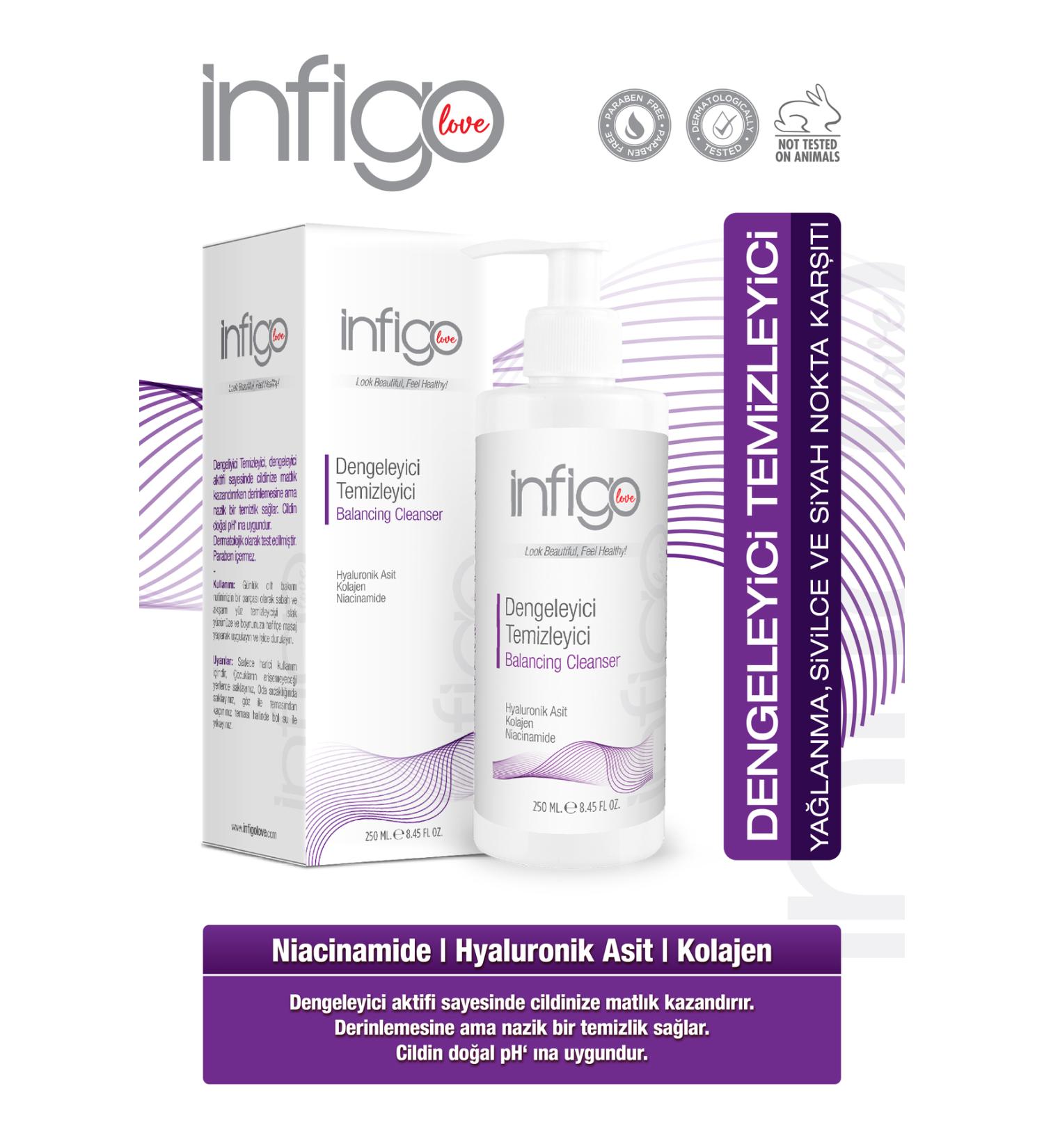 infigolove Anti-Oily Acne and Blackhead Sebum Balancing Gel Cleanser 250 ml