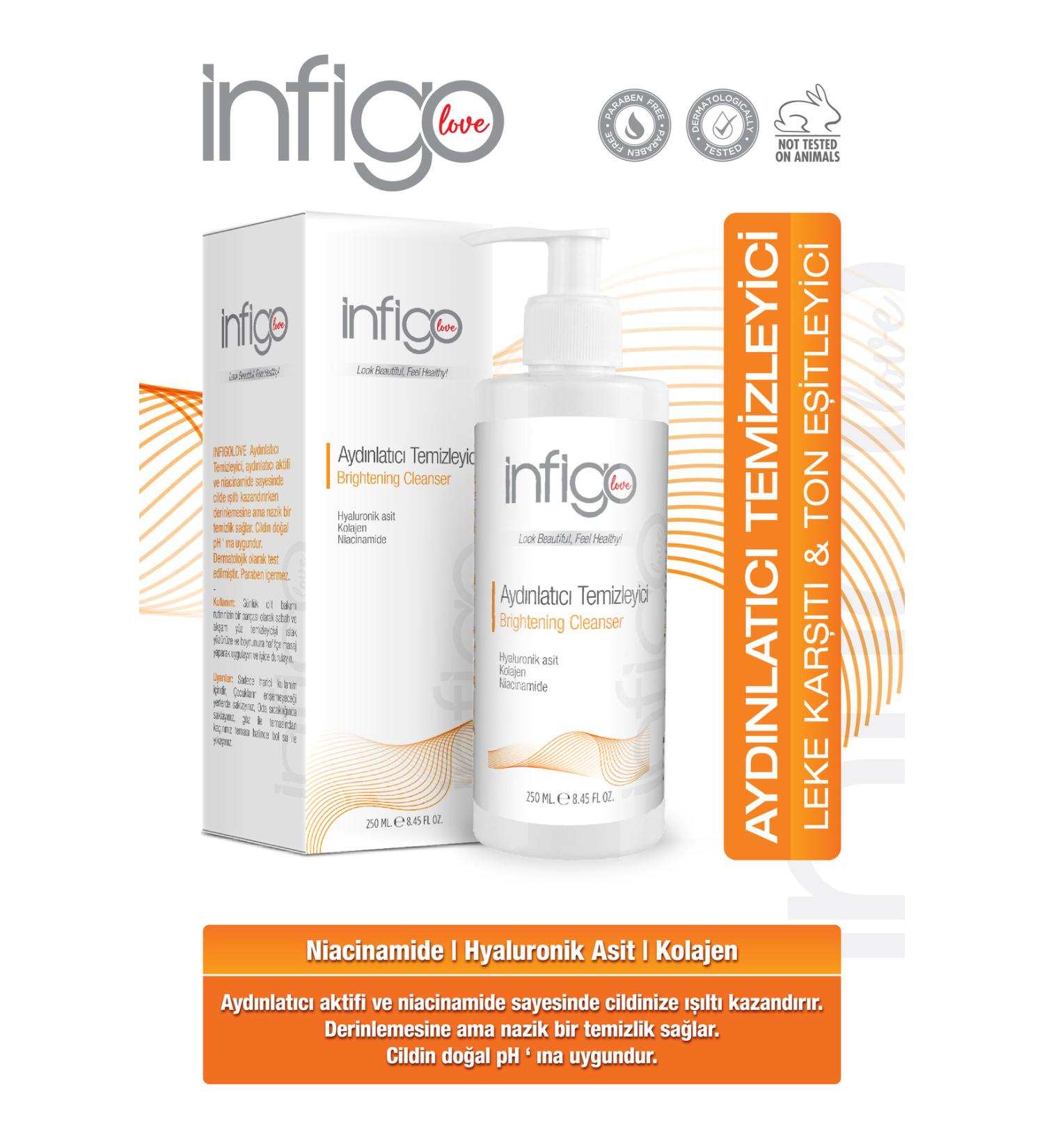 infigolove Stain and Color Inequality Skin Tone Equalizer Cleanser 250 ml (NIACINAMIDE&HYALURONIC&COLLAGEN) - Buy Online on GoSupps.com