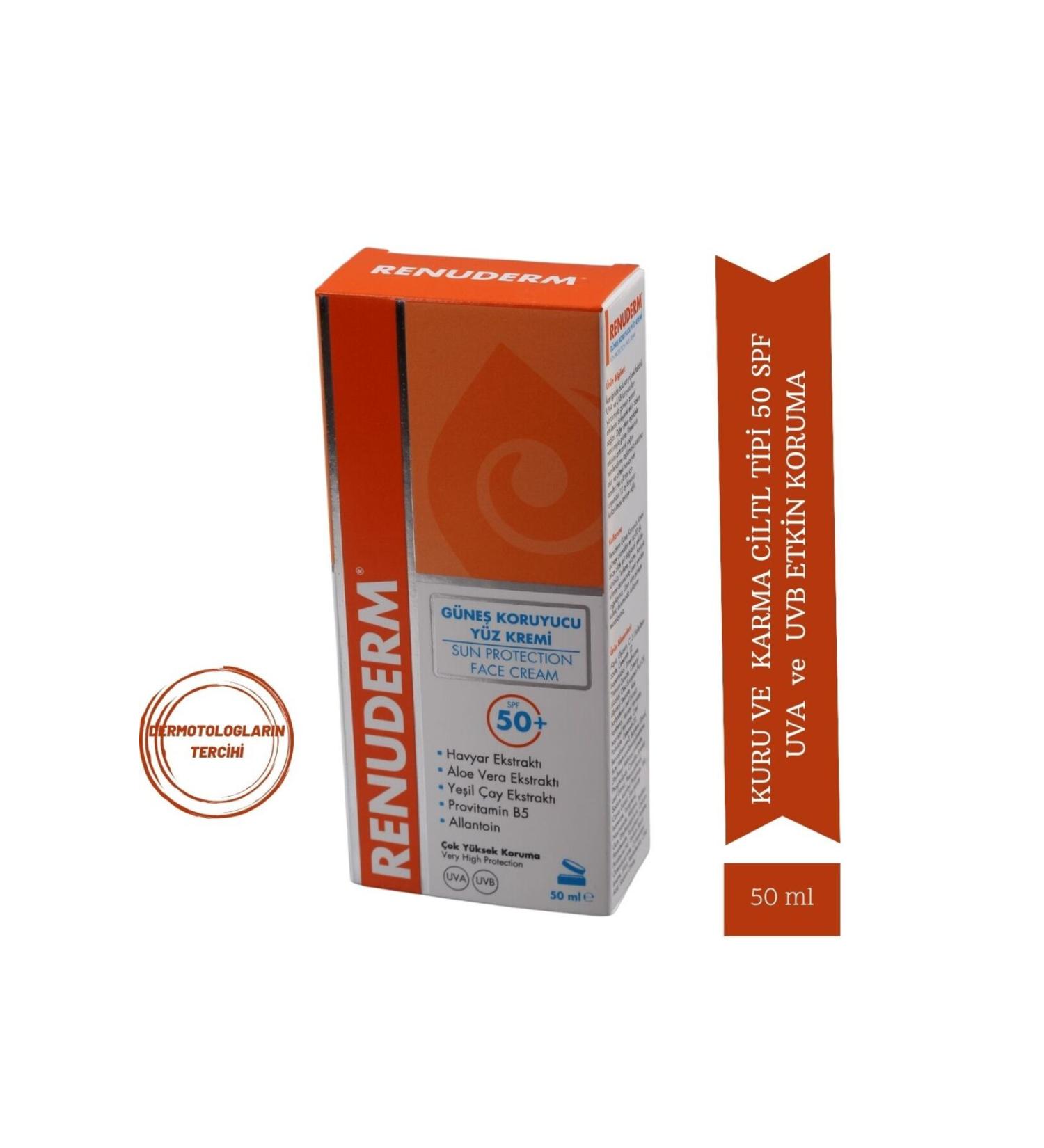 Renuderm Sunscreen for Dry and Combination Skin Acne-Prone Skin Uva/uvb 50 Spf - Buy Online on GoSupps.com