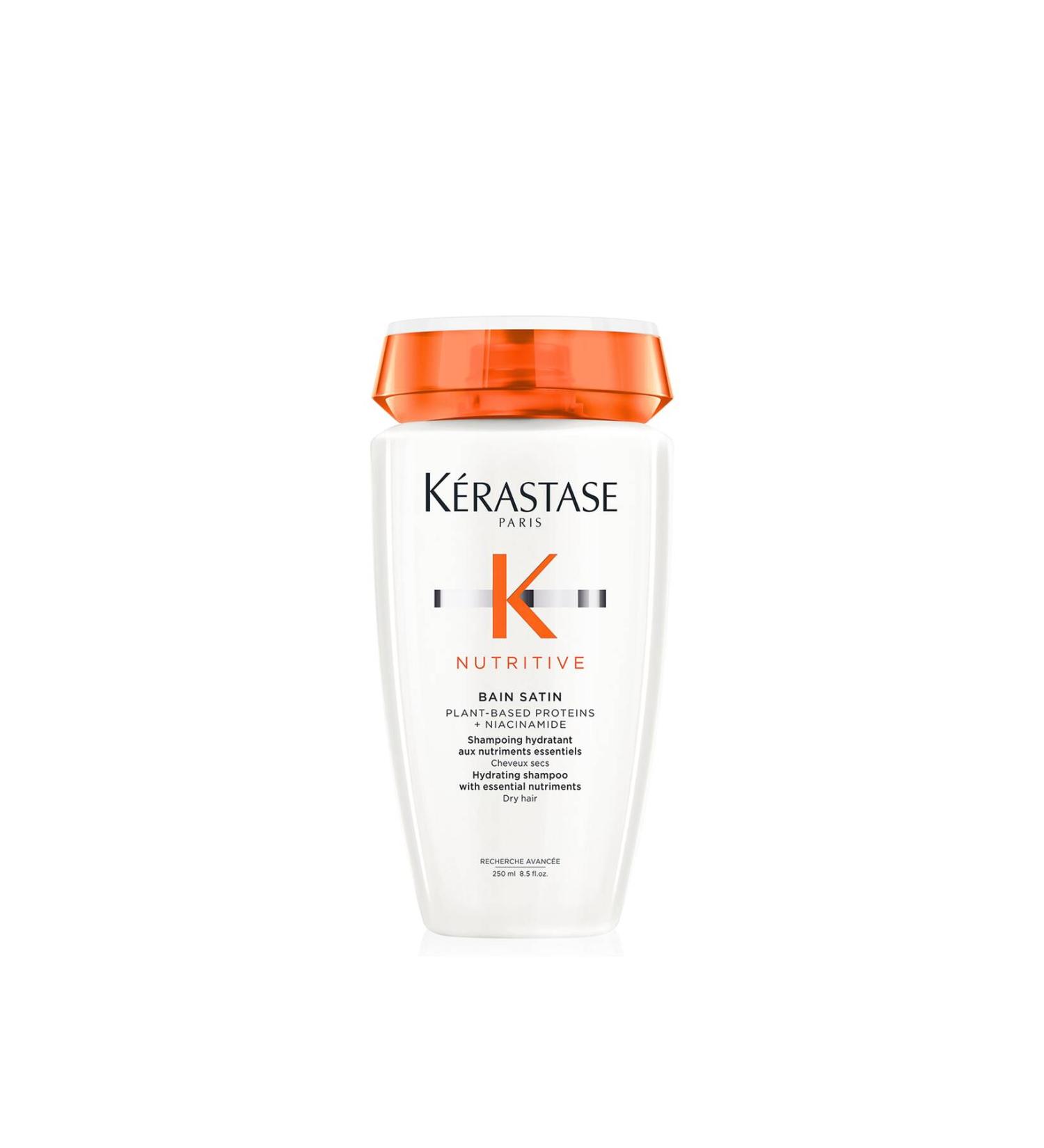 Kerastase Nutritive Bain Satin Shampoo for Very Dry Hair - Vitamin Paraben Free 250 ml