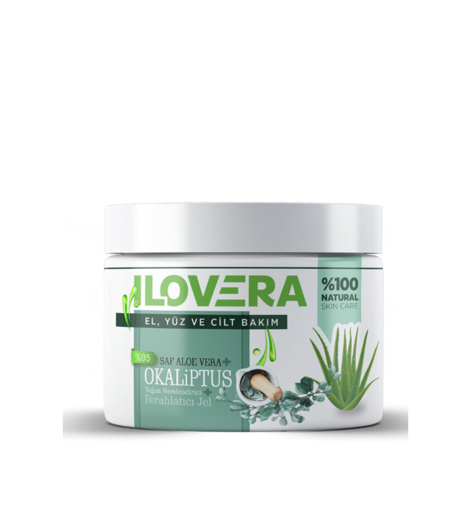 Bixomi Pure Aloe Vera Eucalyptus Moisturizing Hand Face Gel Cream 100 ml